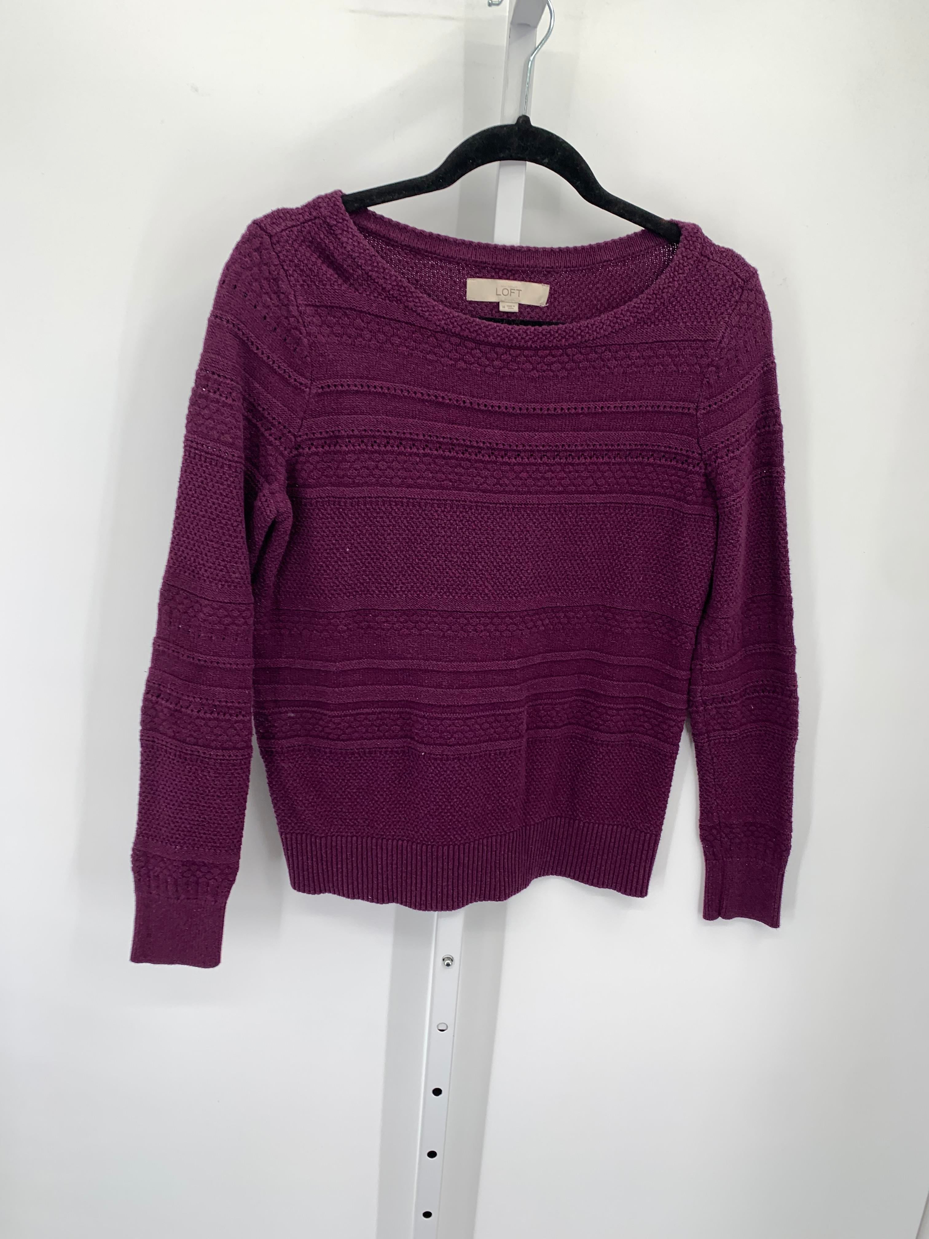 Loft Size Medium Misses Long Slv Sweater