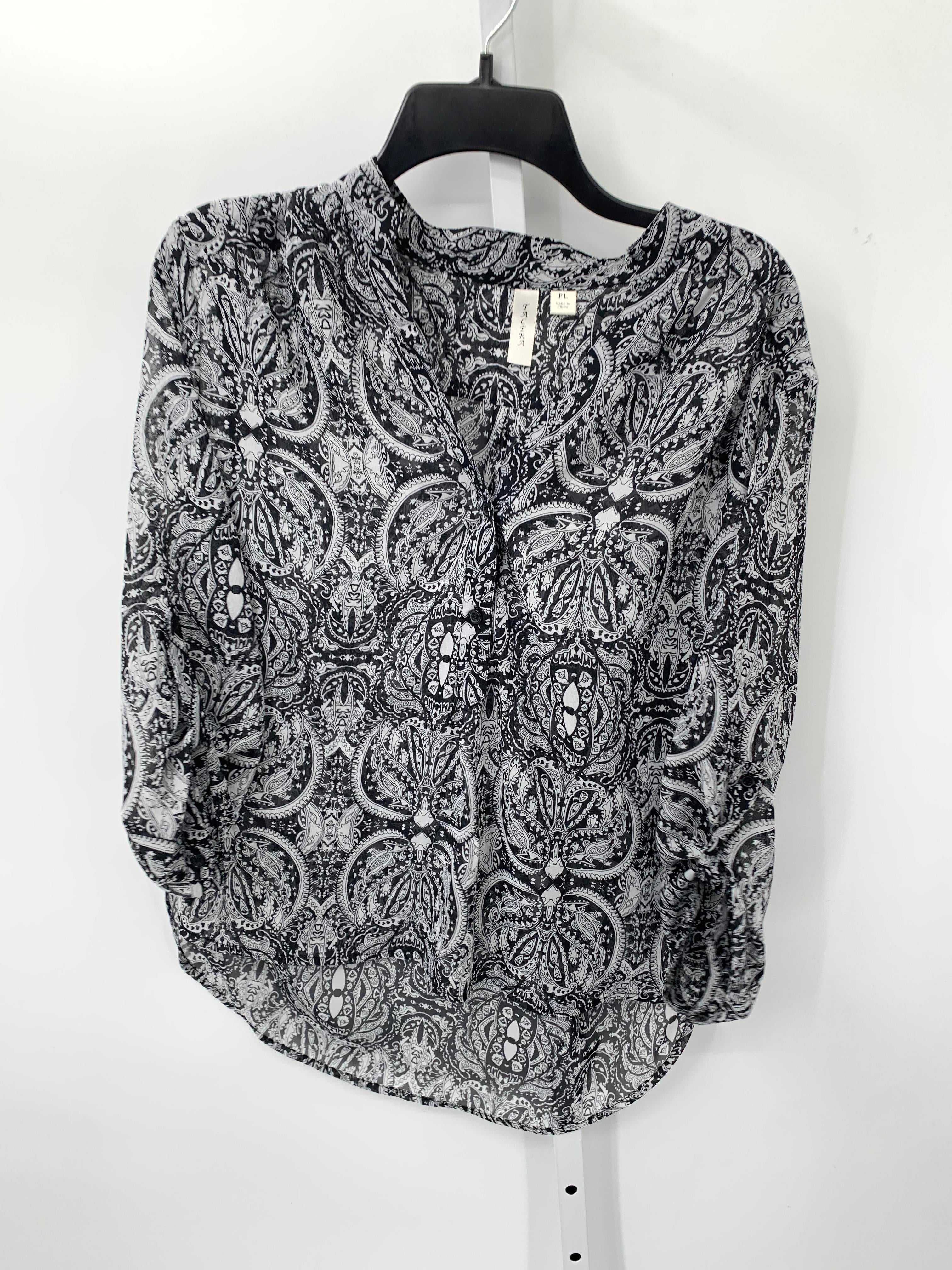 Size Large Petite Petite 3/4 Sleeve Shirt