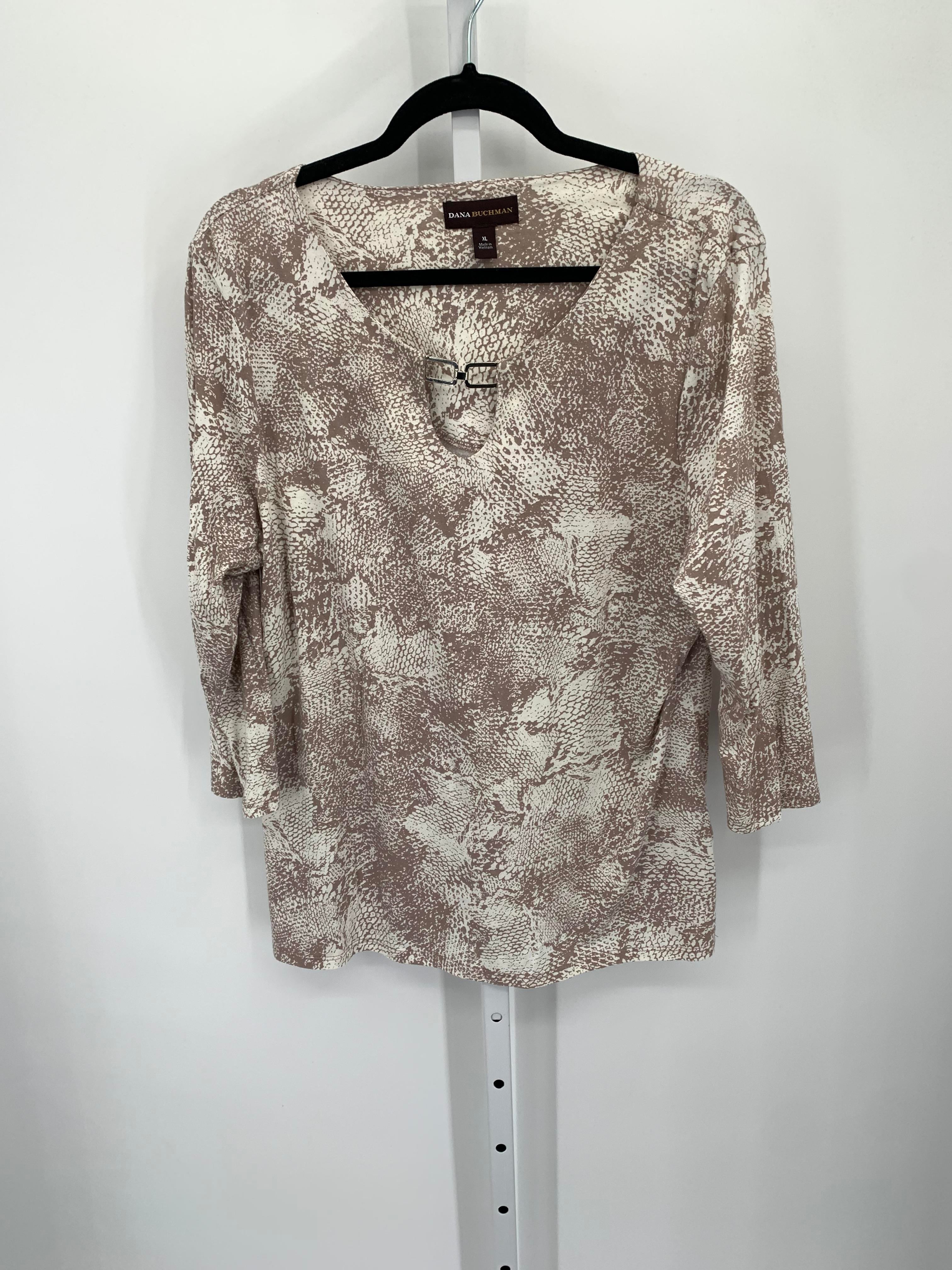 Dana Buchman Size Extra Large Misses 3/4 Sleeve Shirt