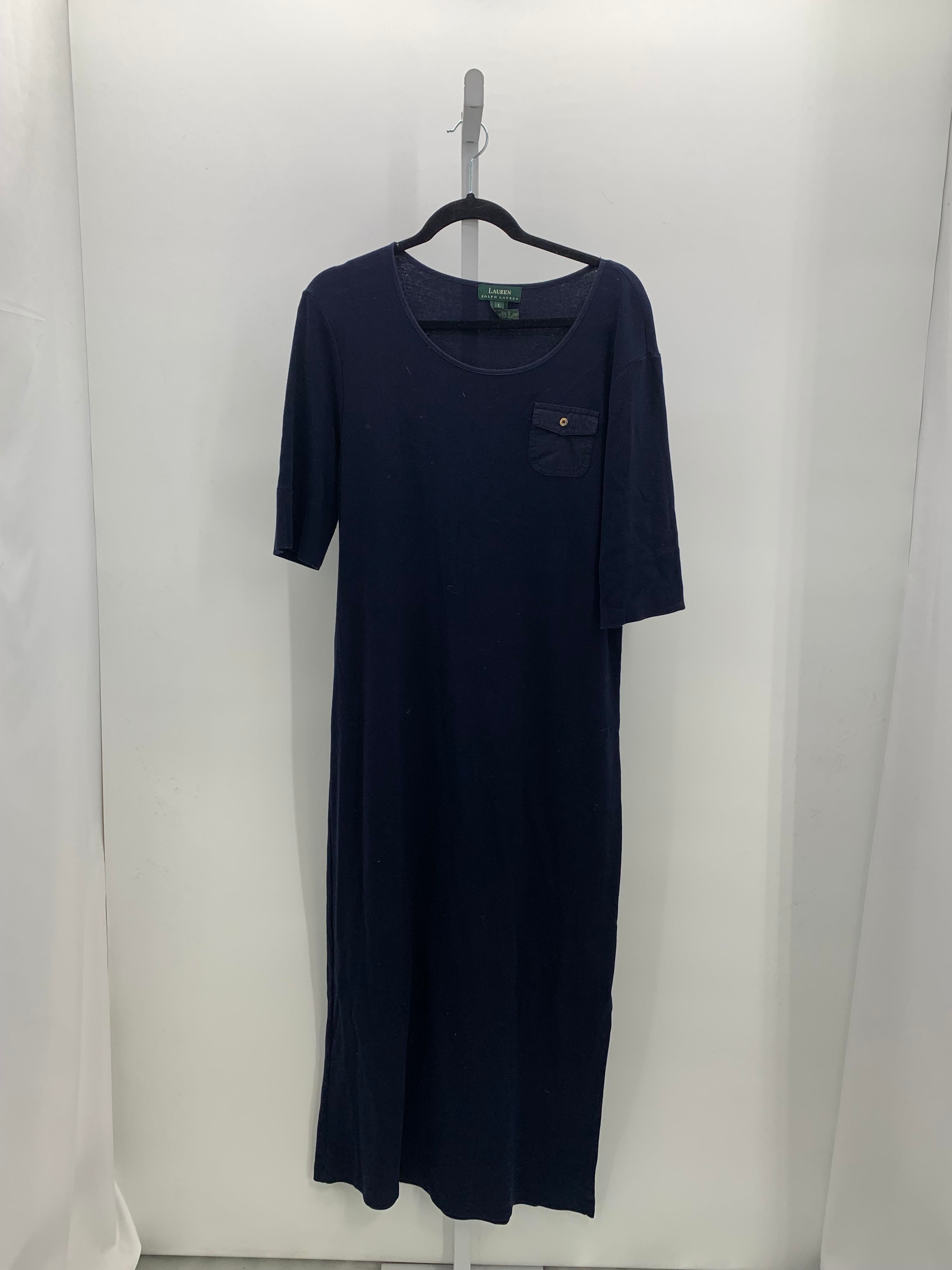 Ralph Lauren Size Large Misses Short Sleeve Dress