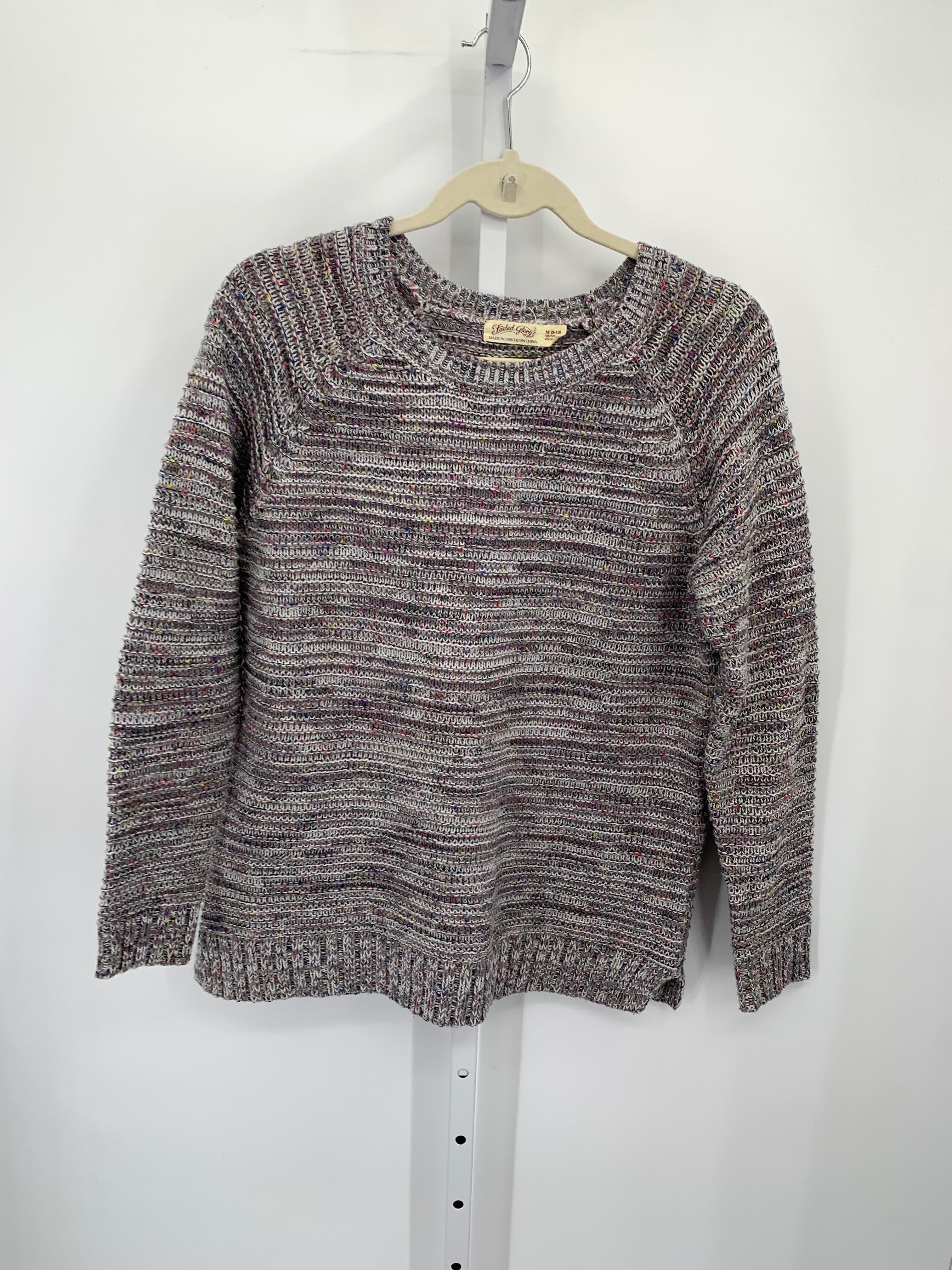 Faded Glory Size Medium Misses Long Slv Sweater