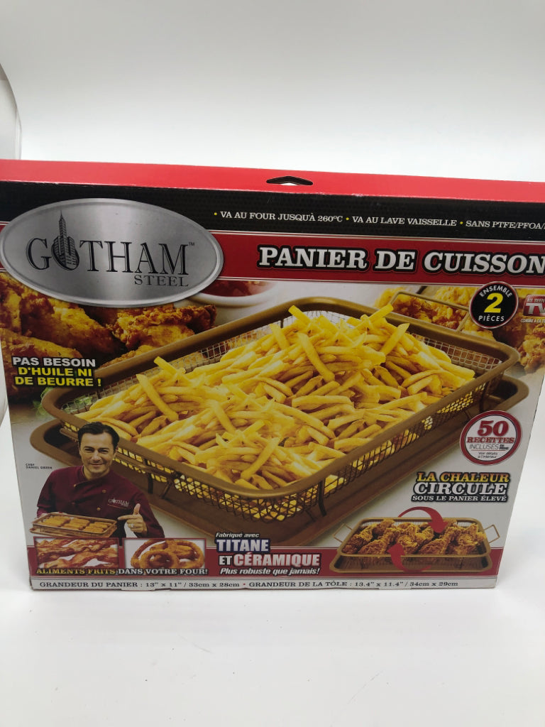 NIB GOTHAM STEEL CRISPER TRAY.