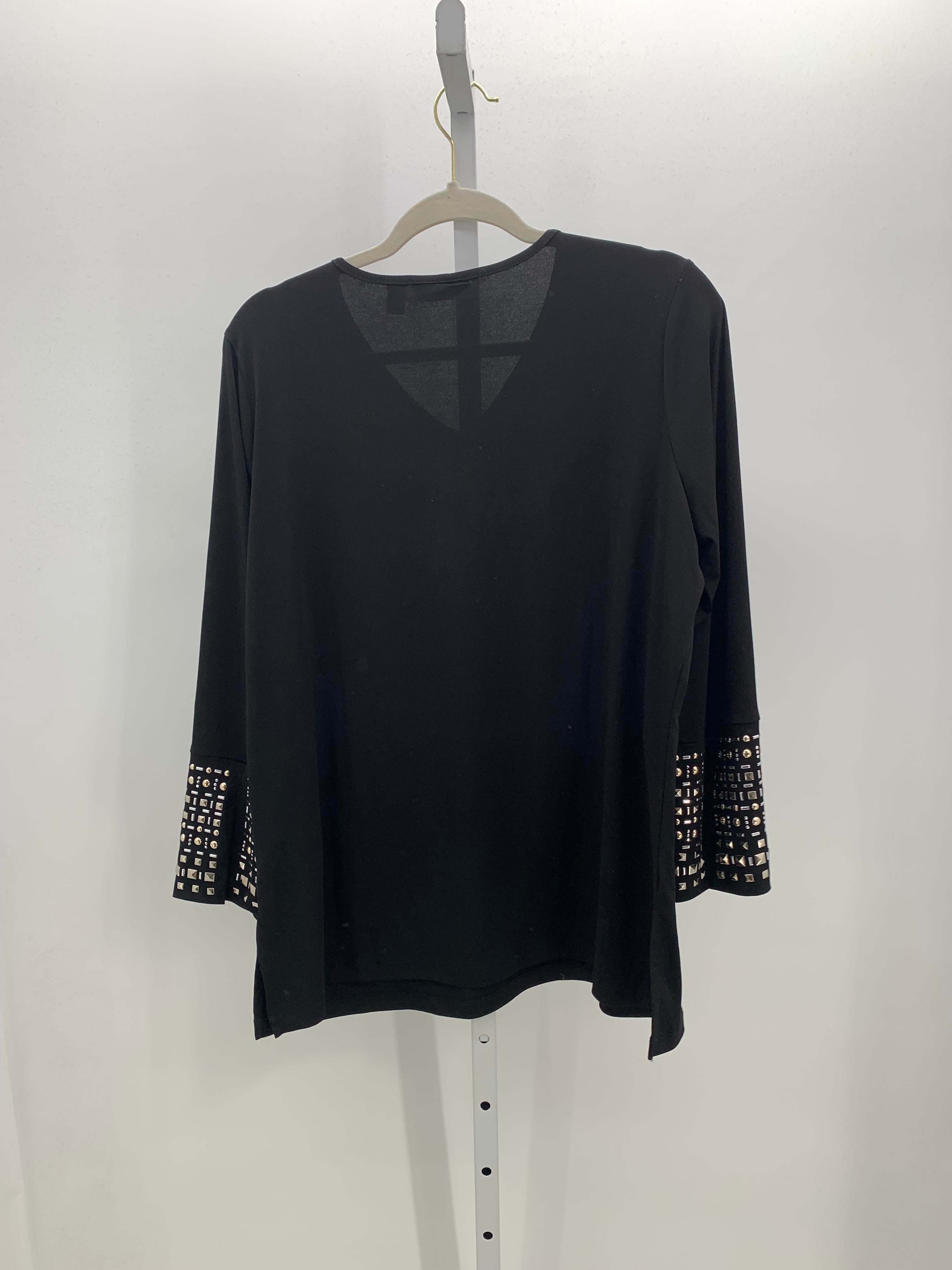 Susan Graver Size Large Misses Long Sleeve Shirt