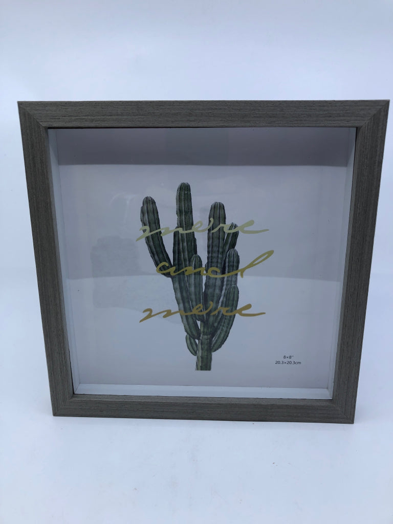 GREY FRAME W CACTUS.