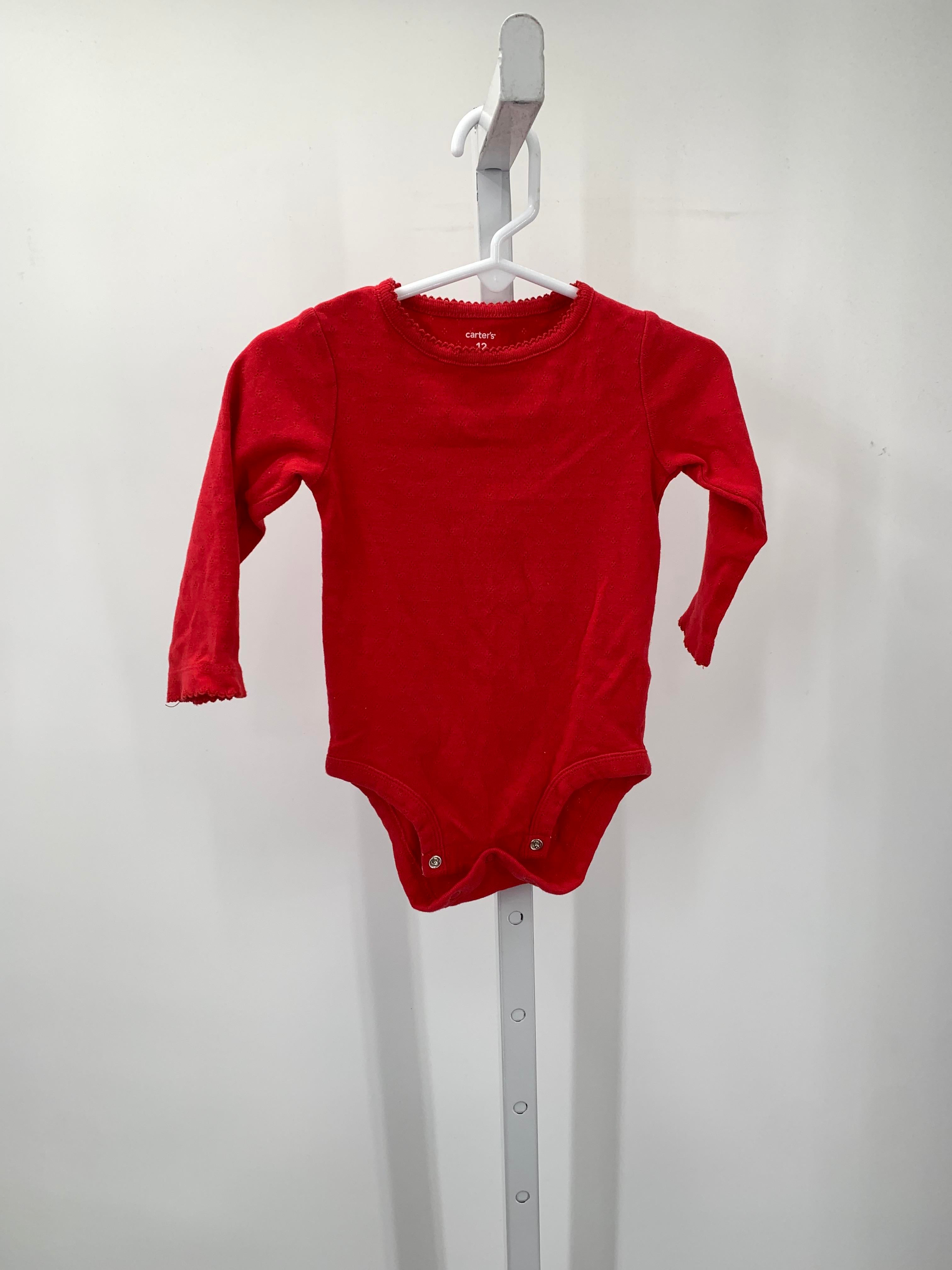 Carters Size 12 Months Girls Long Sleeve Shirt