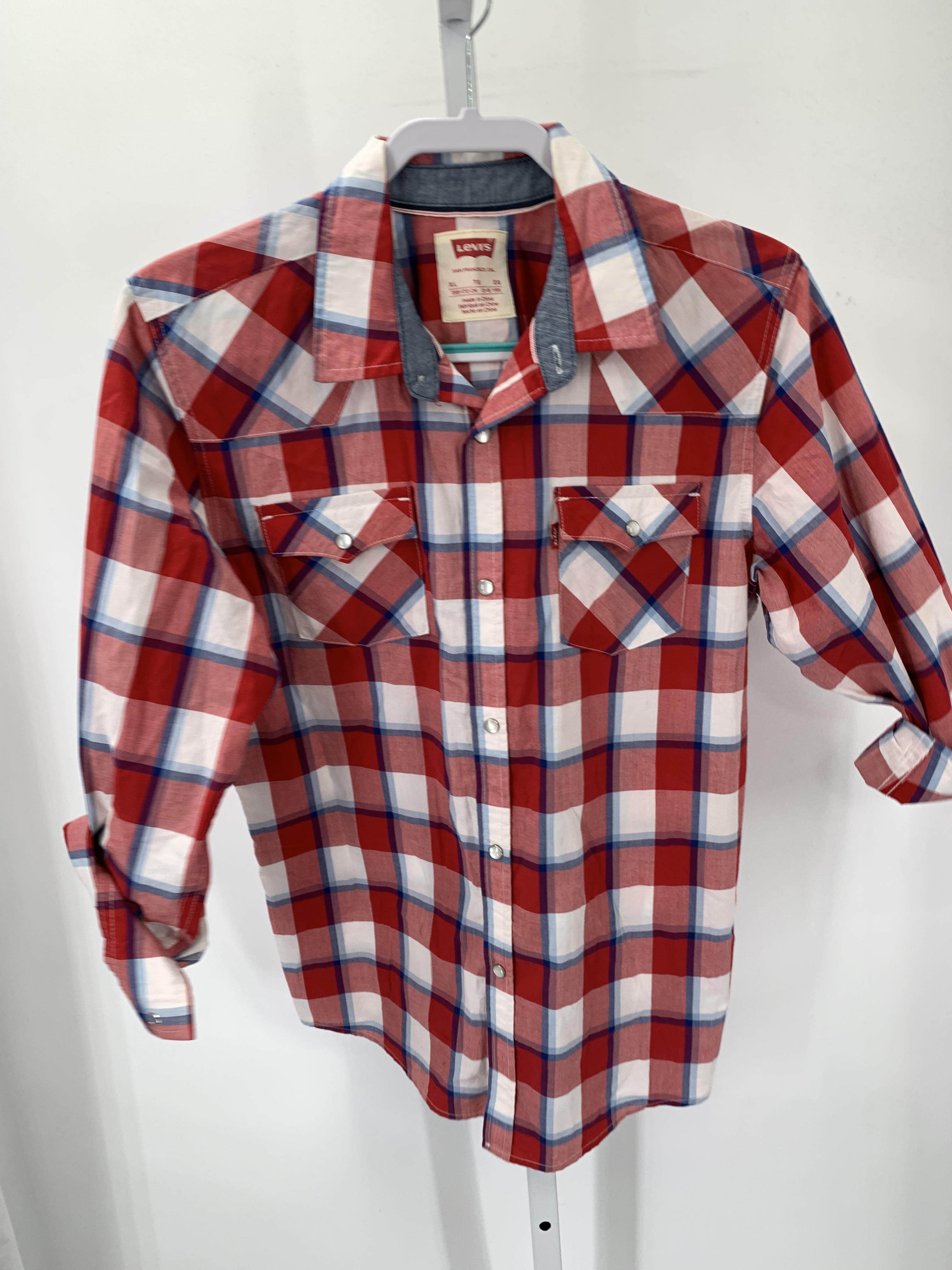 PLAID BTN DOWN