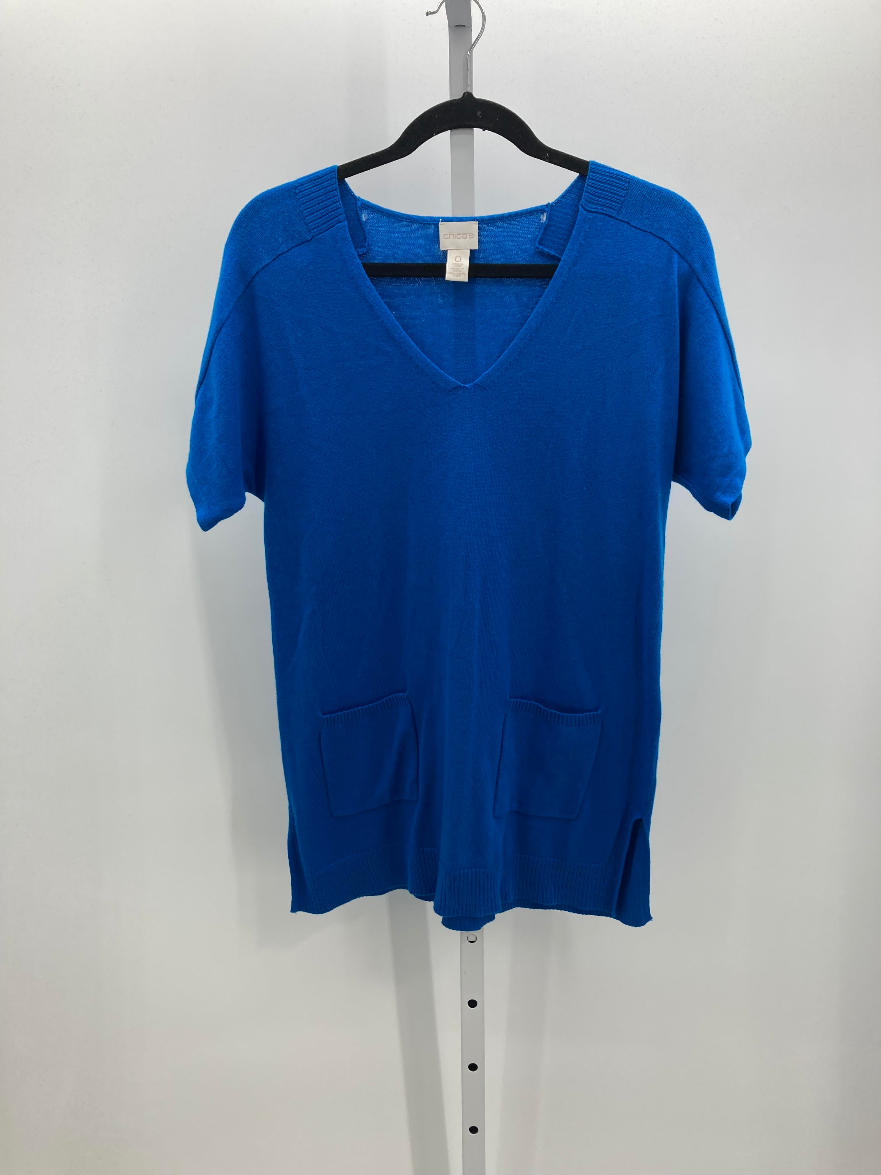 Chico's Size X Small Misses Short Slv Sweater