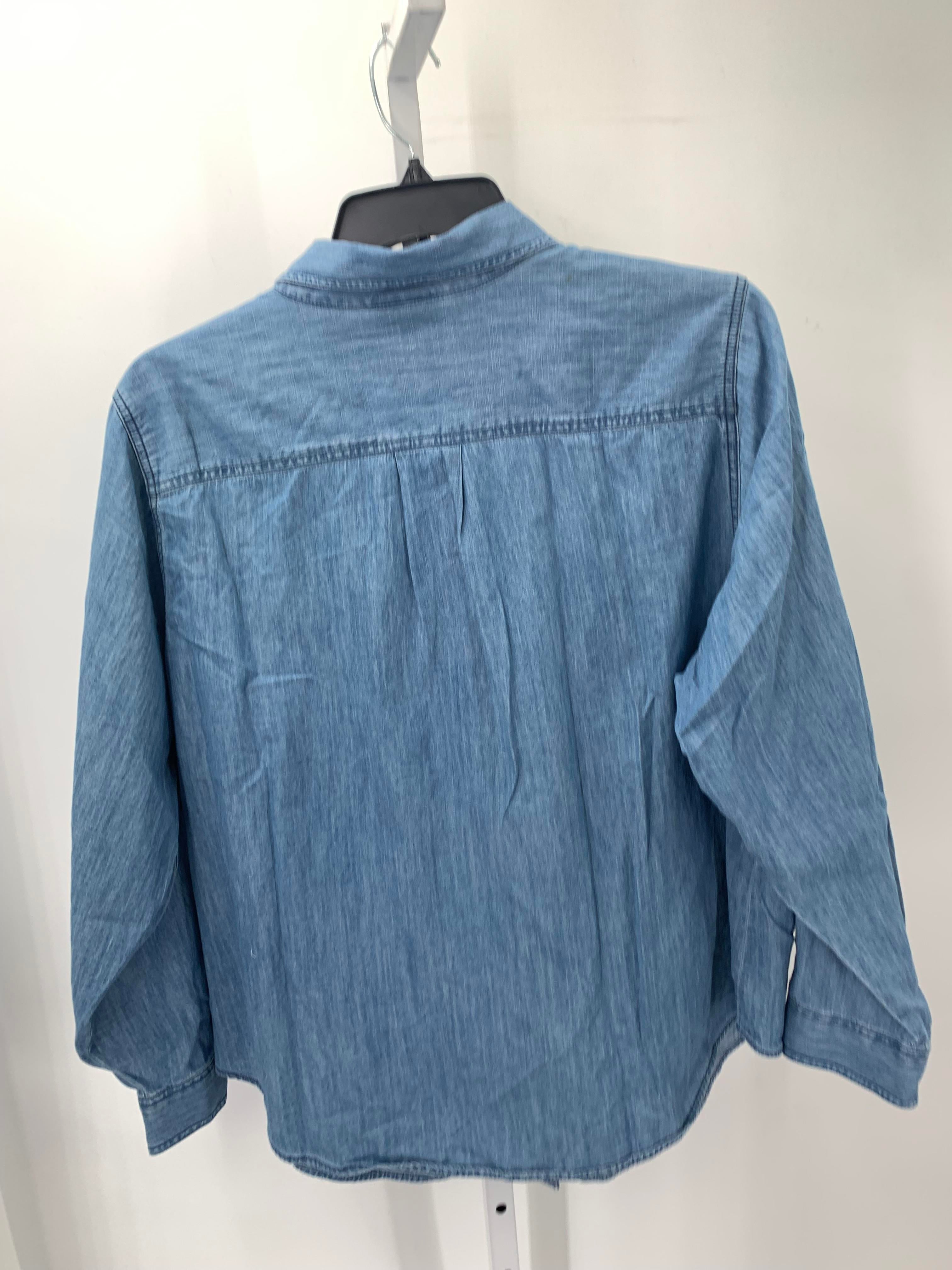 St. Johns Bay Size 2X Womens Long Sleeve Shirt