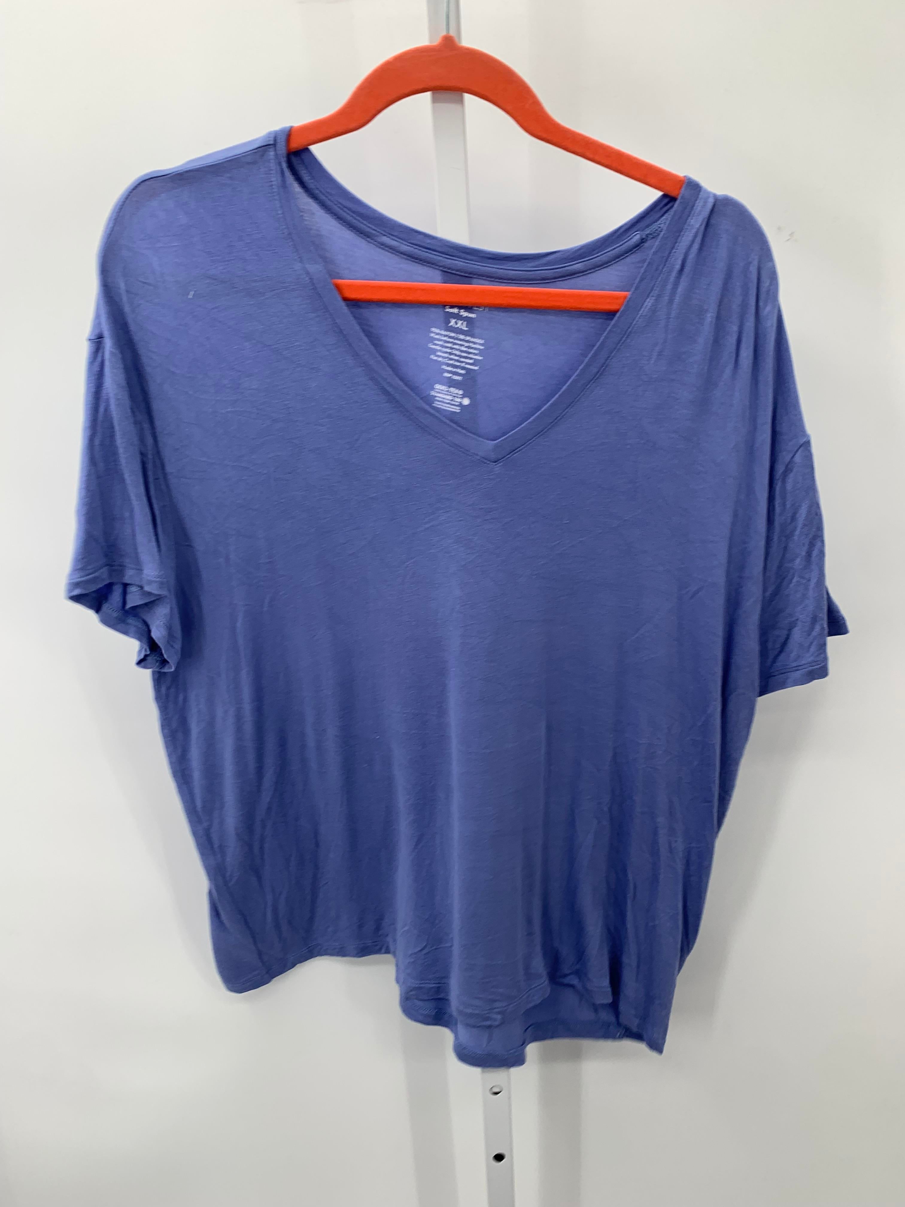 Nine West Size XXL Misses Short Sleeve Shirt