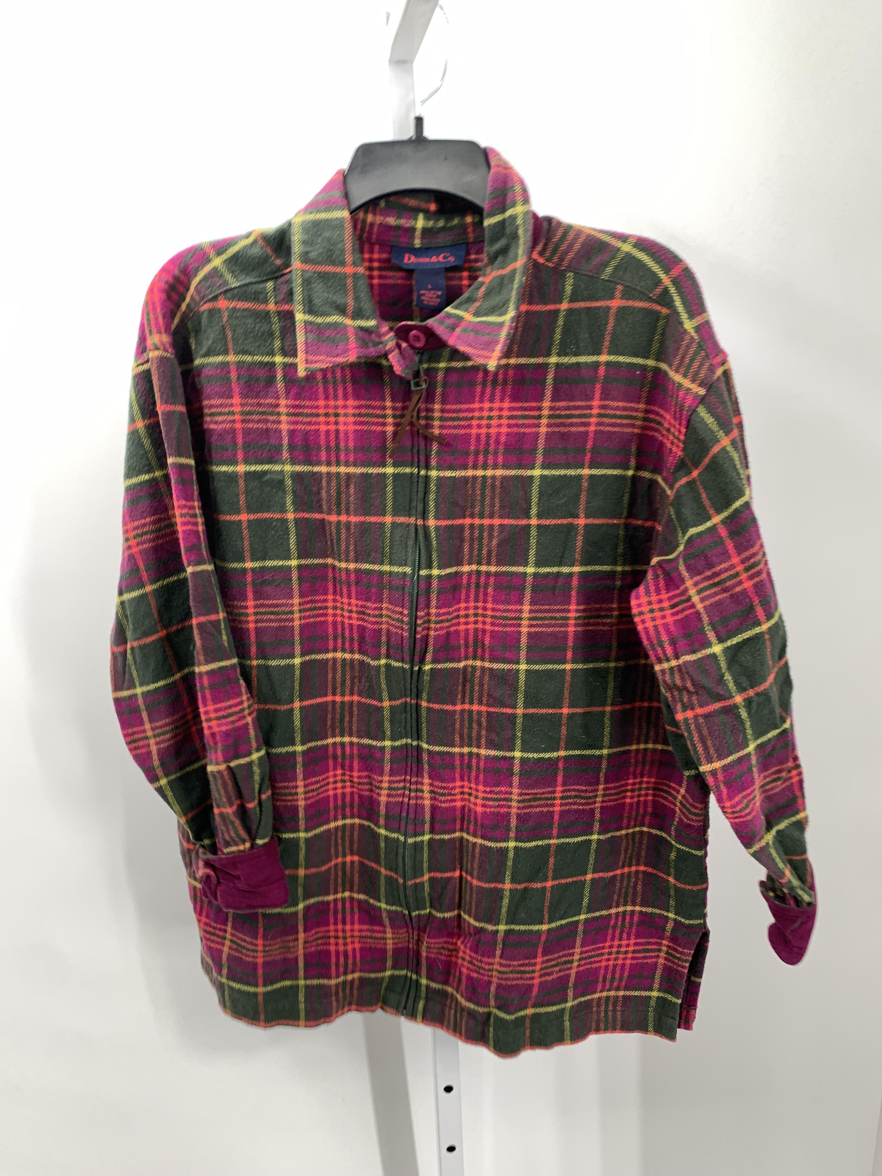 Denim & Co. Size Large Misses Long Sleeve Shirt