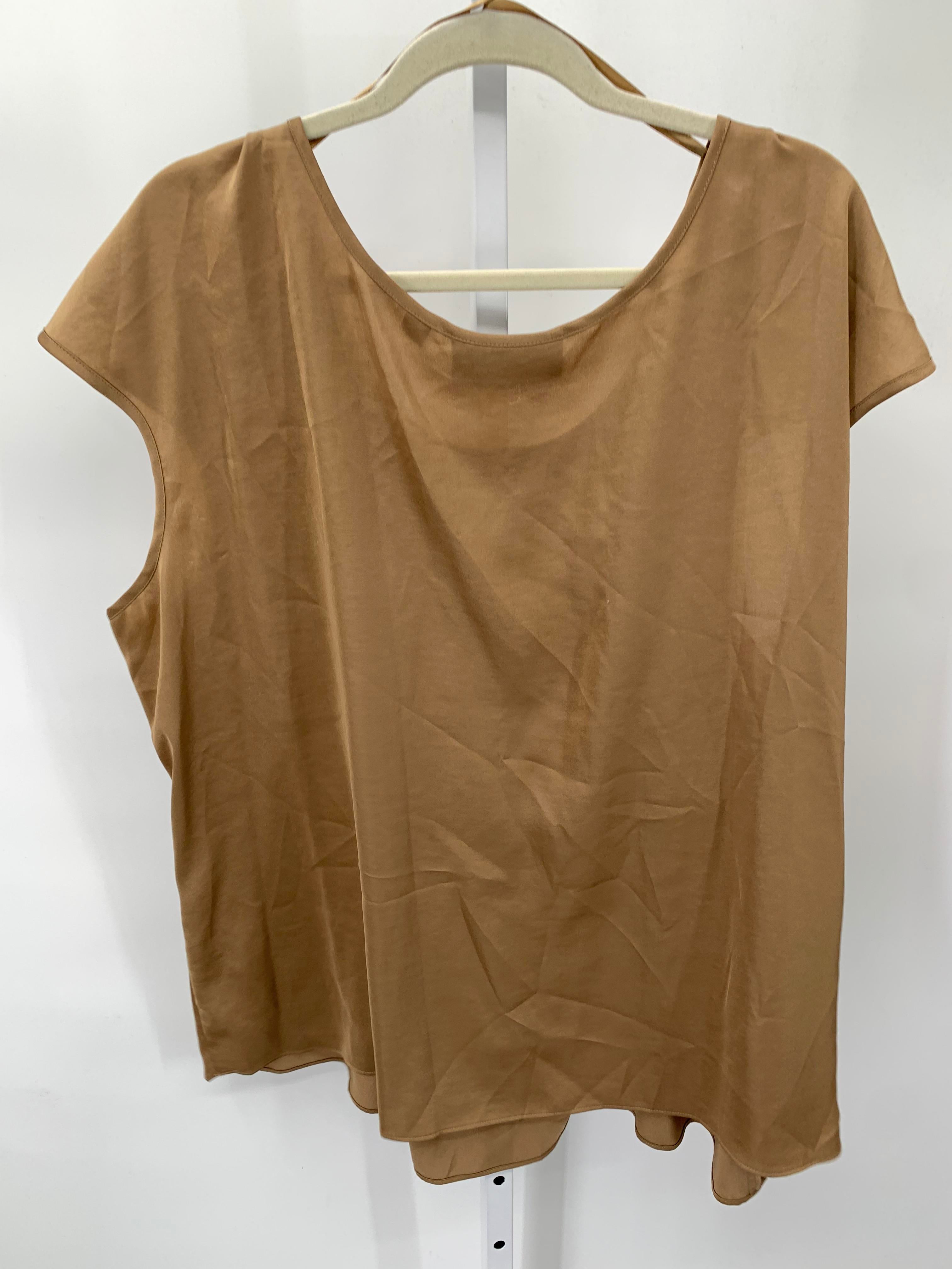 Avenue Size 26/28 W Womens Short Sleeve Shirt