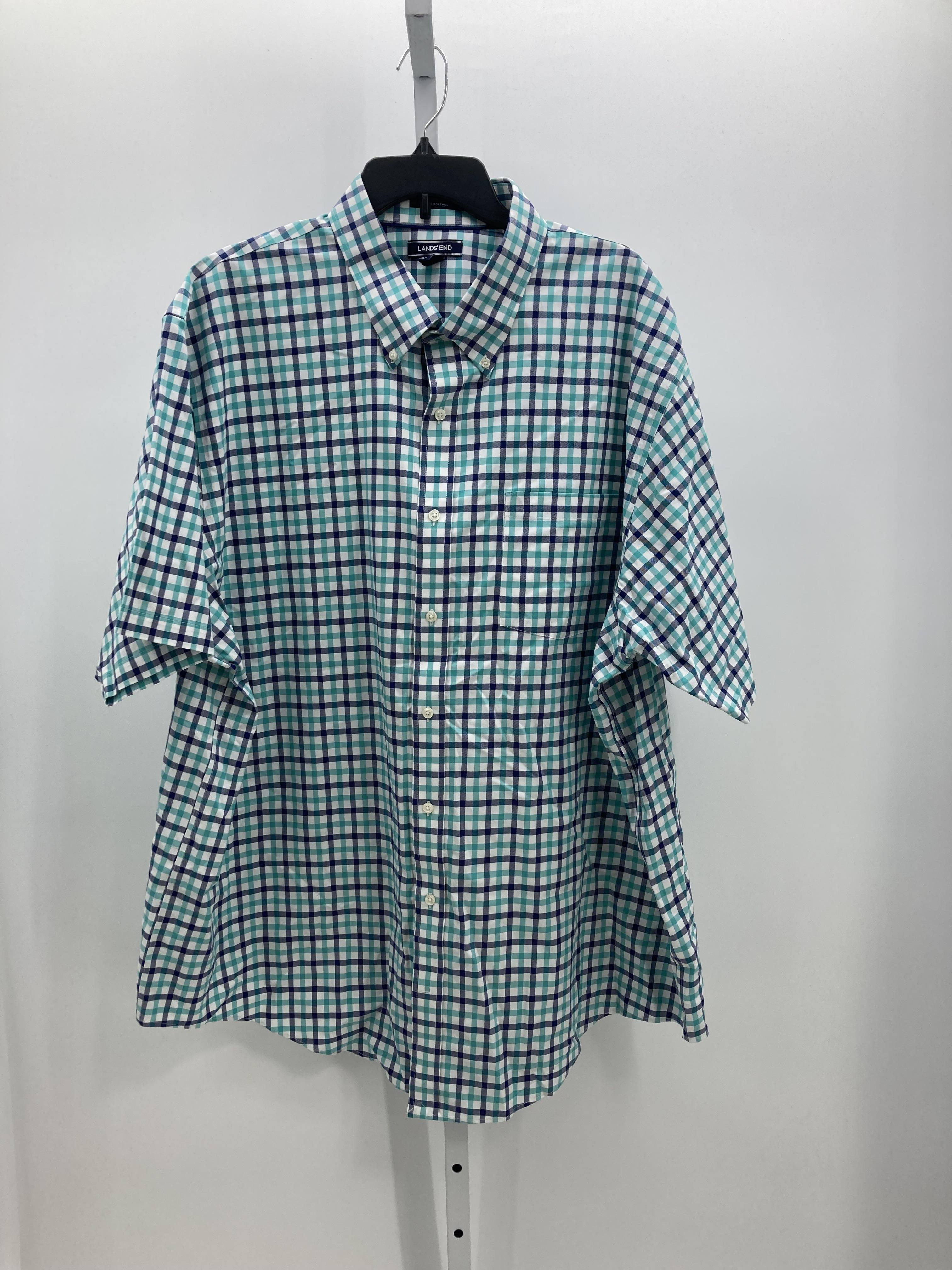 TALL WHITE PLAID BTN DOWN