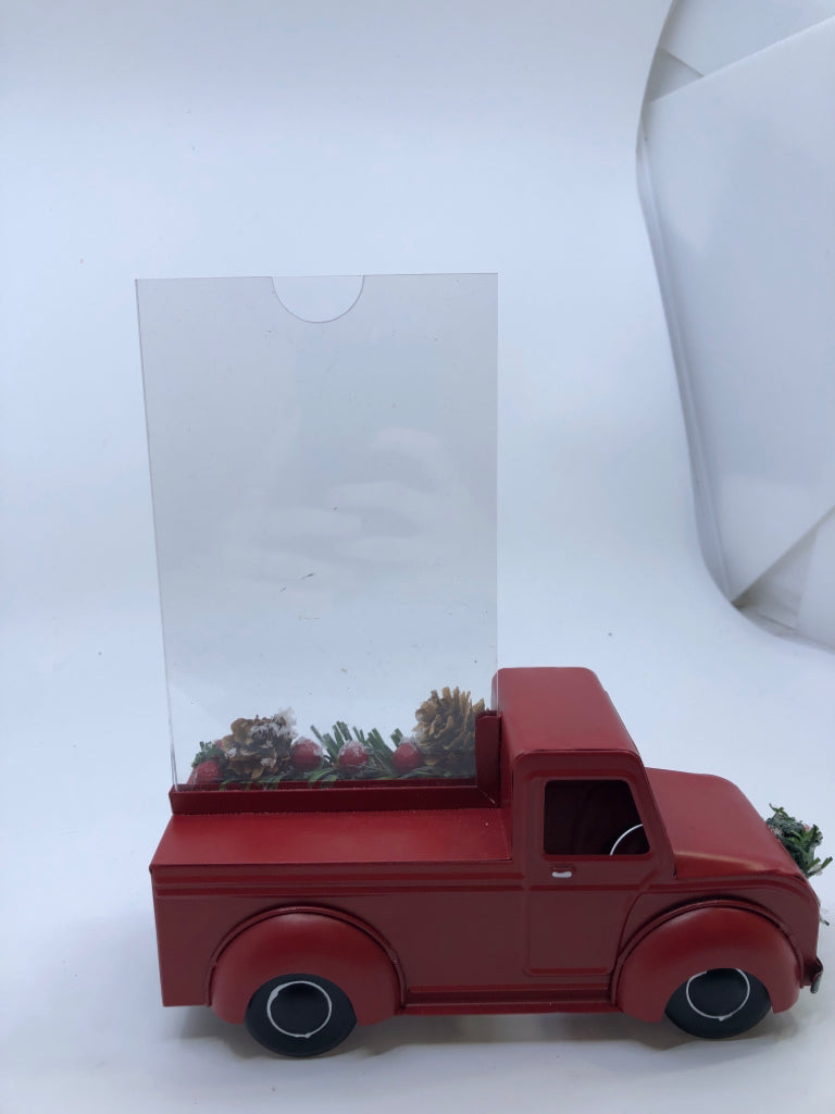 RED TRUCK PHOTO FRAME.