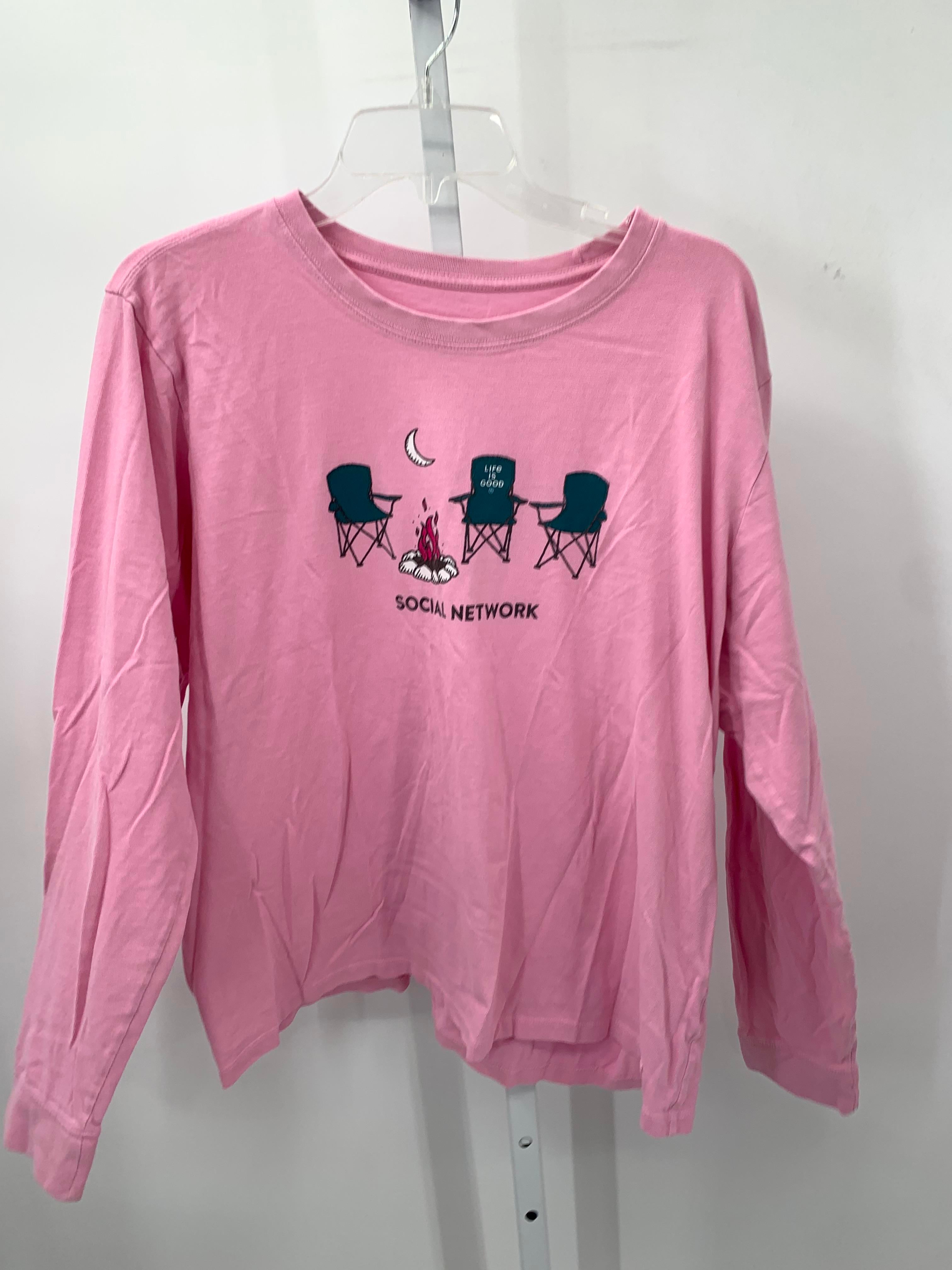 Life is Good Size Extra Large Misses Long Sleeve Shirt