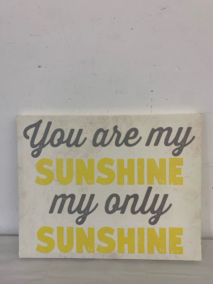 YOU ARE MY SUNSHINE CANVAS WALL ART.