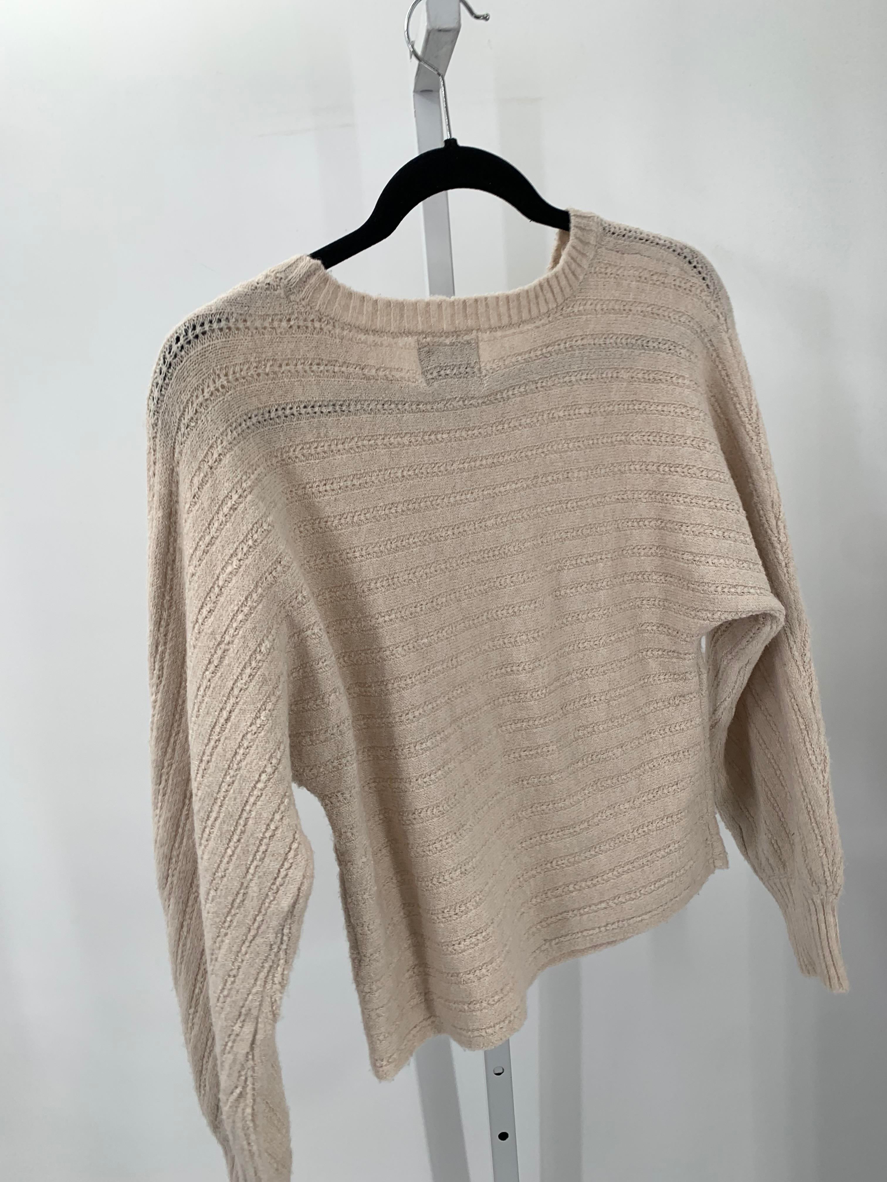 Pink Rose Size Small Juniors Long Sleeve Sweater