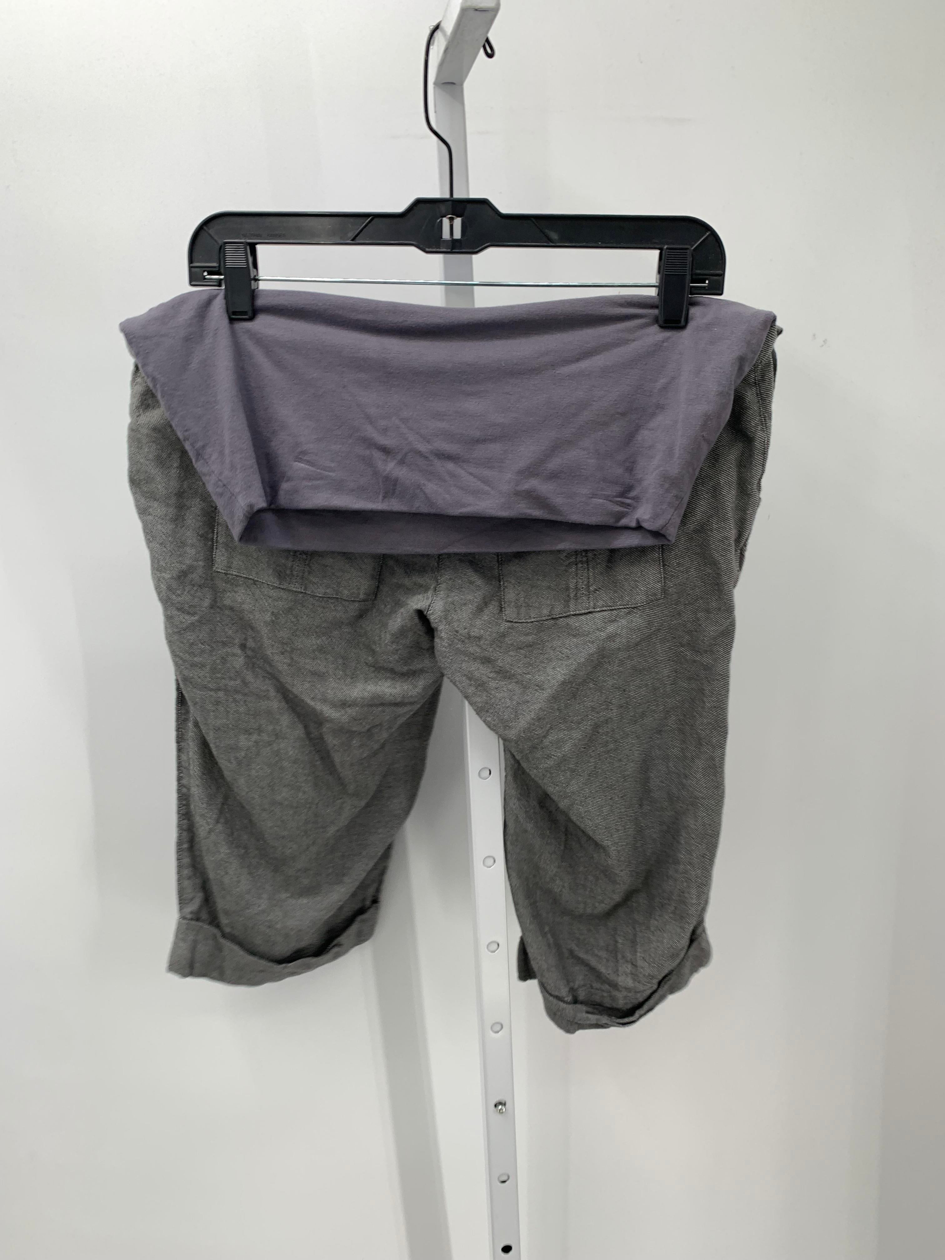 Grey Size 8 Maternity Capri