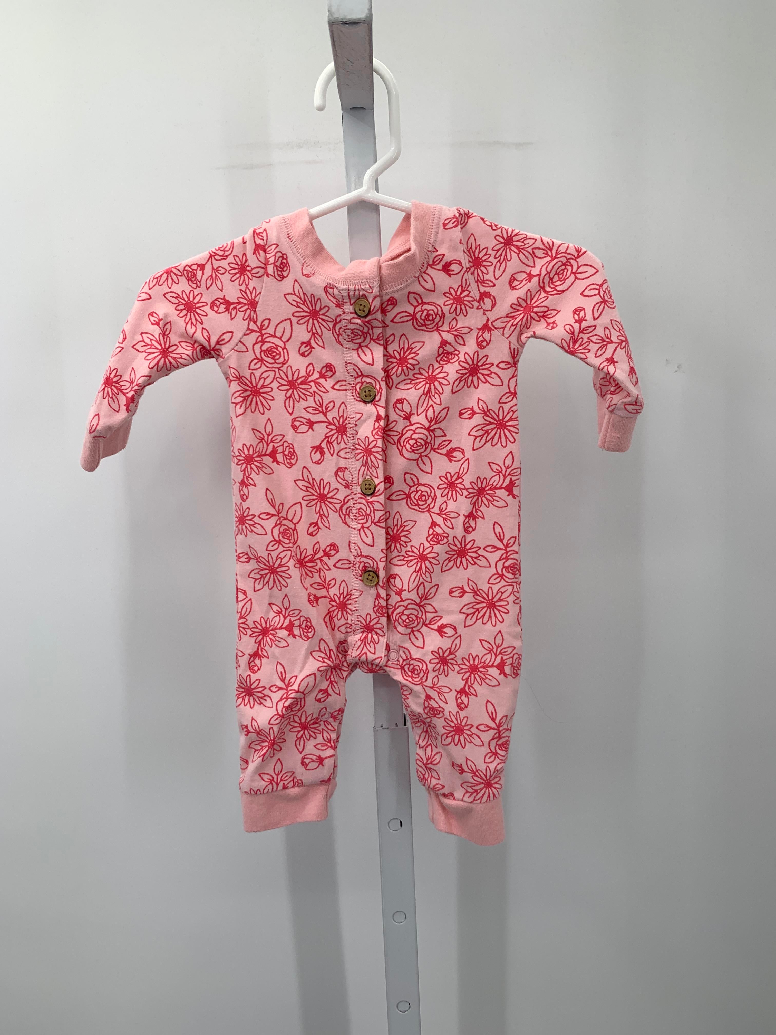 Cat & Jack Size Newborn Girls Long Slv. Romper