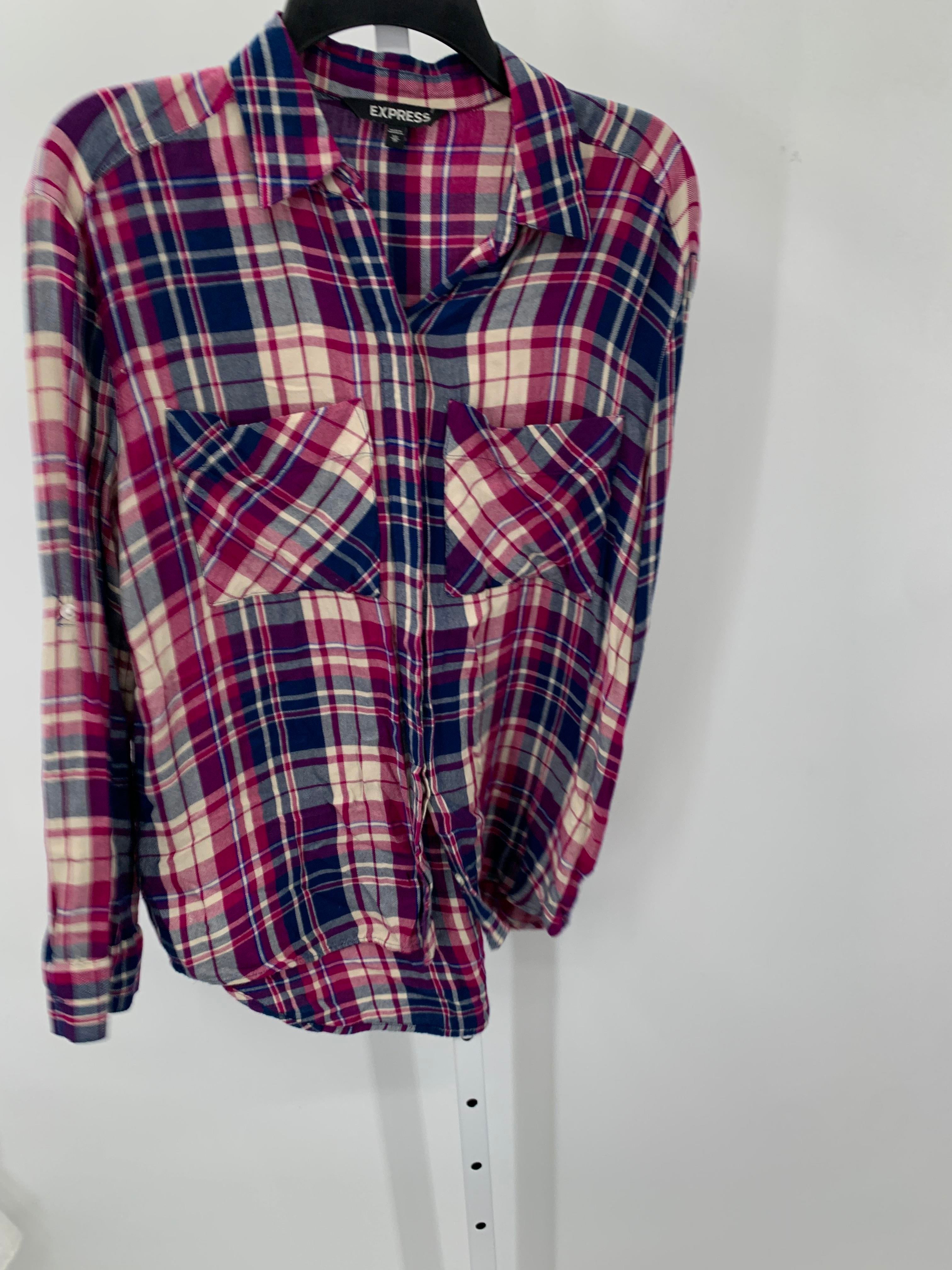 Express Size X Small Misses Long Sleeve Shirt