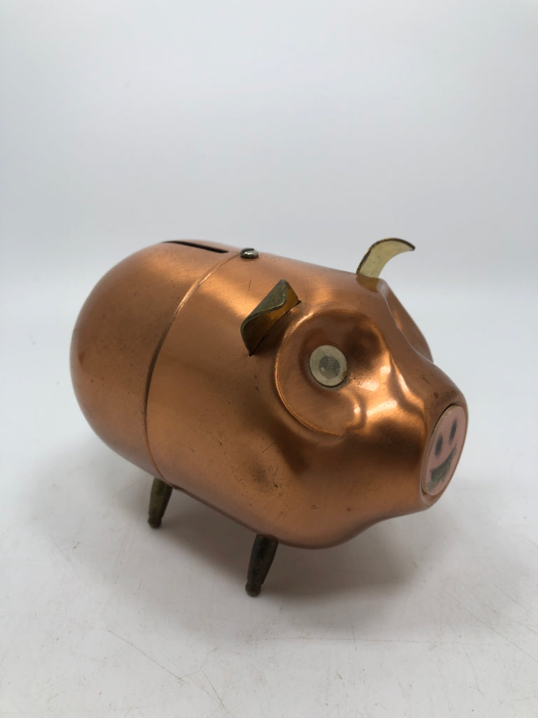 BRONZE PIG PIGGY BANK.