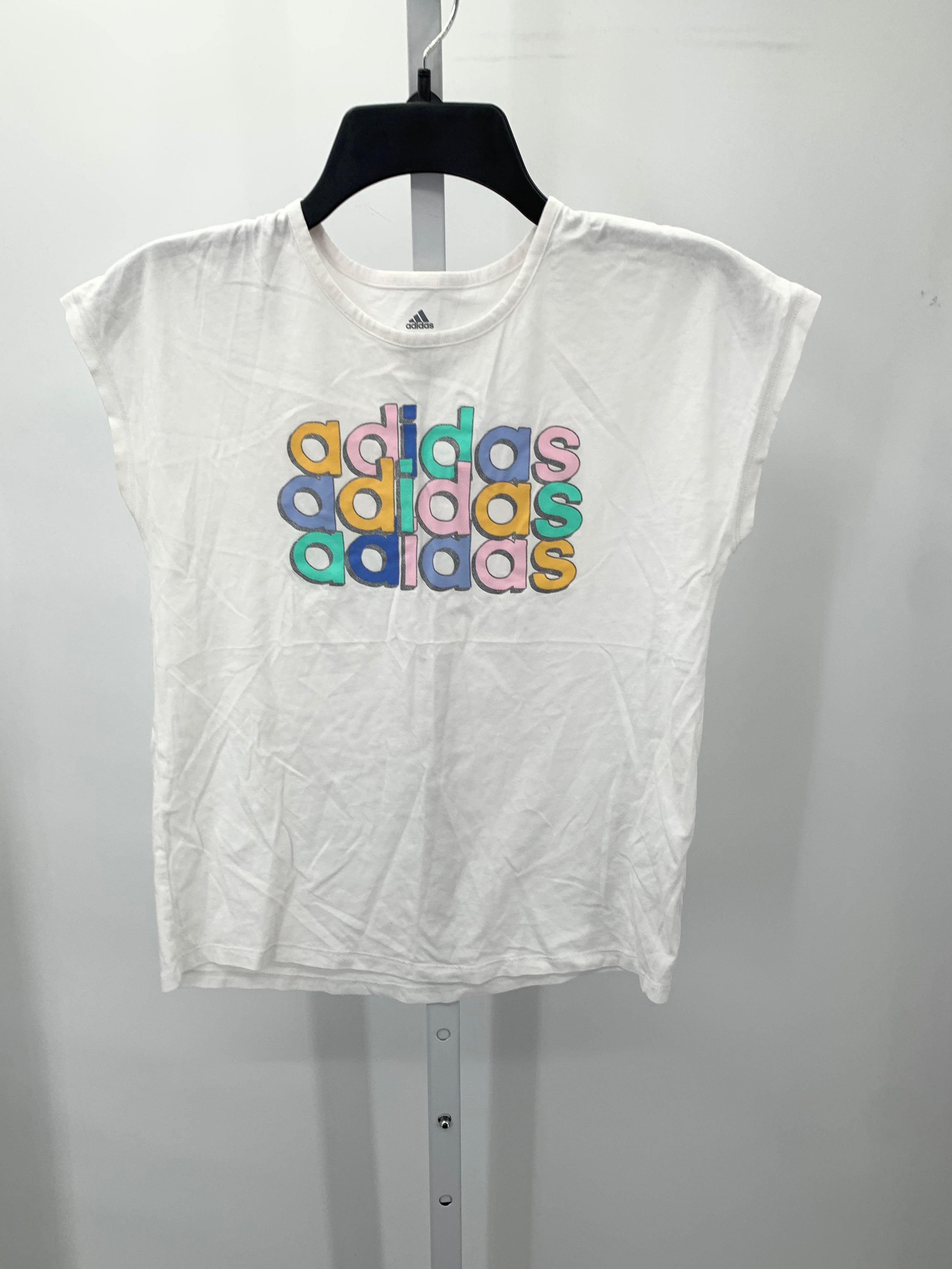 Adidas Size 14-16 Girls Short Sleeve Shirt