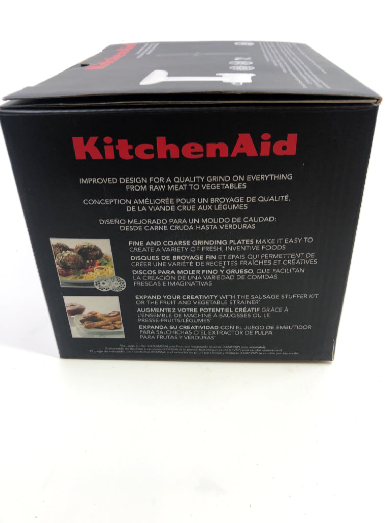 NIB KITCHENAID FOOD GRINDER MIXER ATTACHMENT