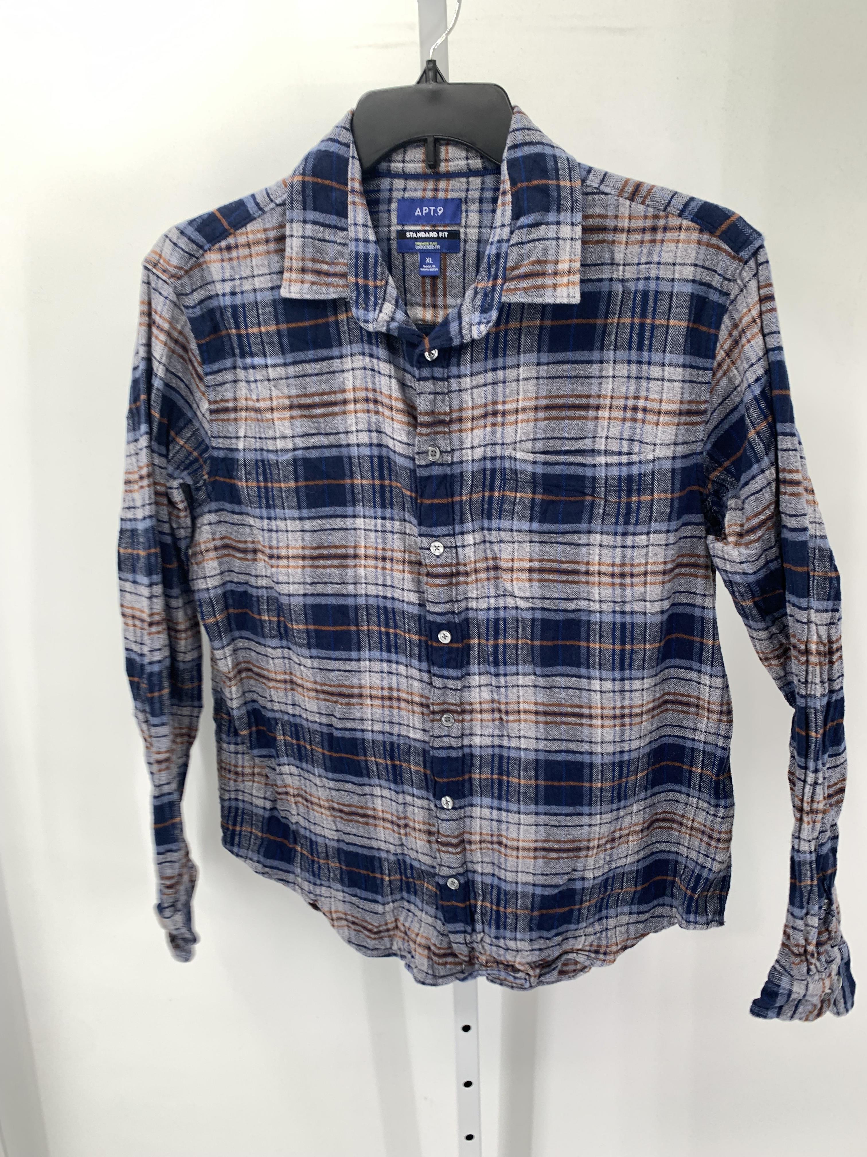 PLAID STANDARD FIT BTN DOWN