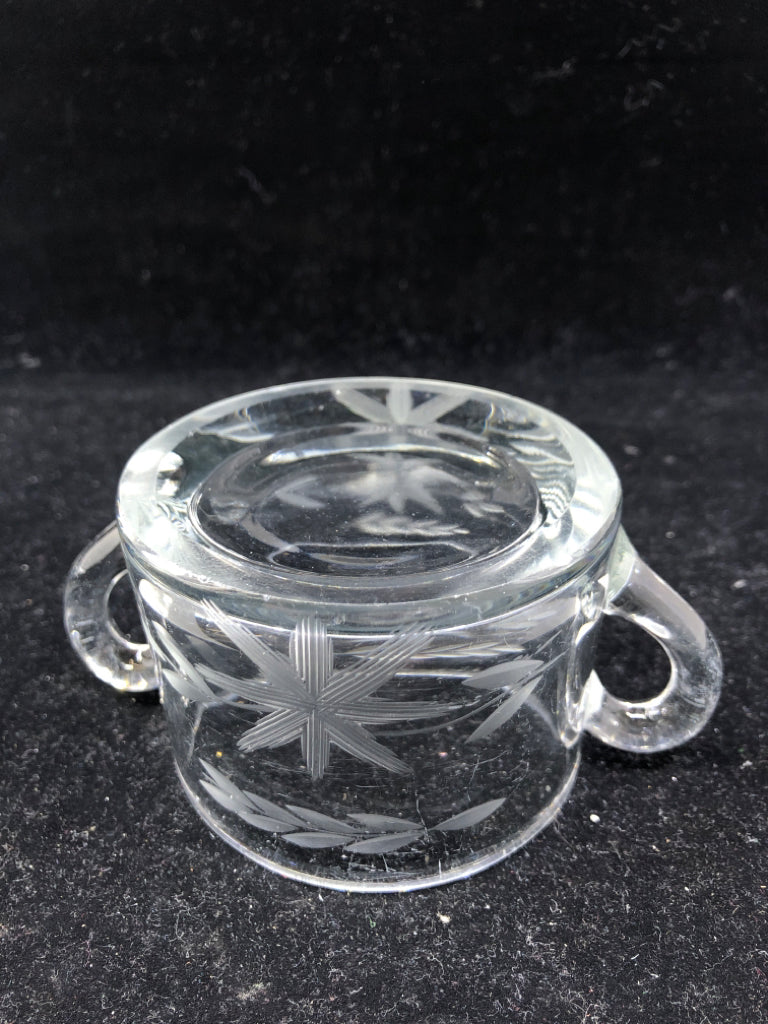 ETCHED SUGAR BOWL.