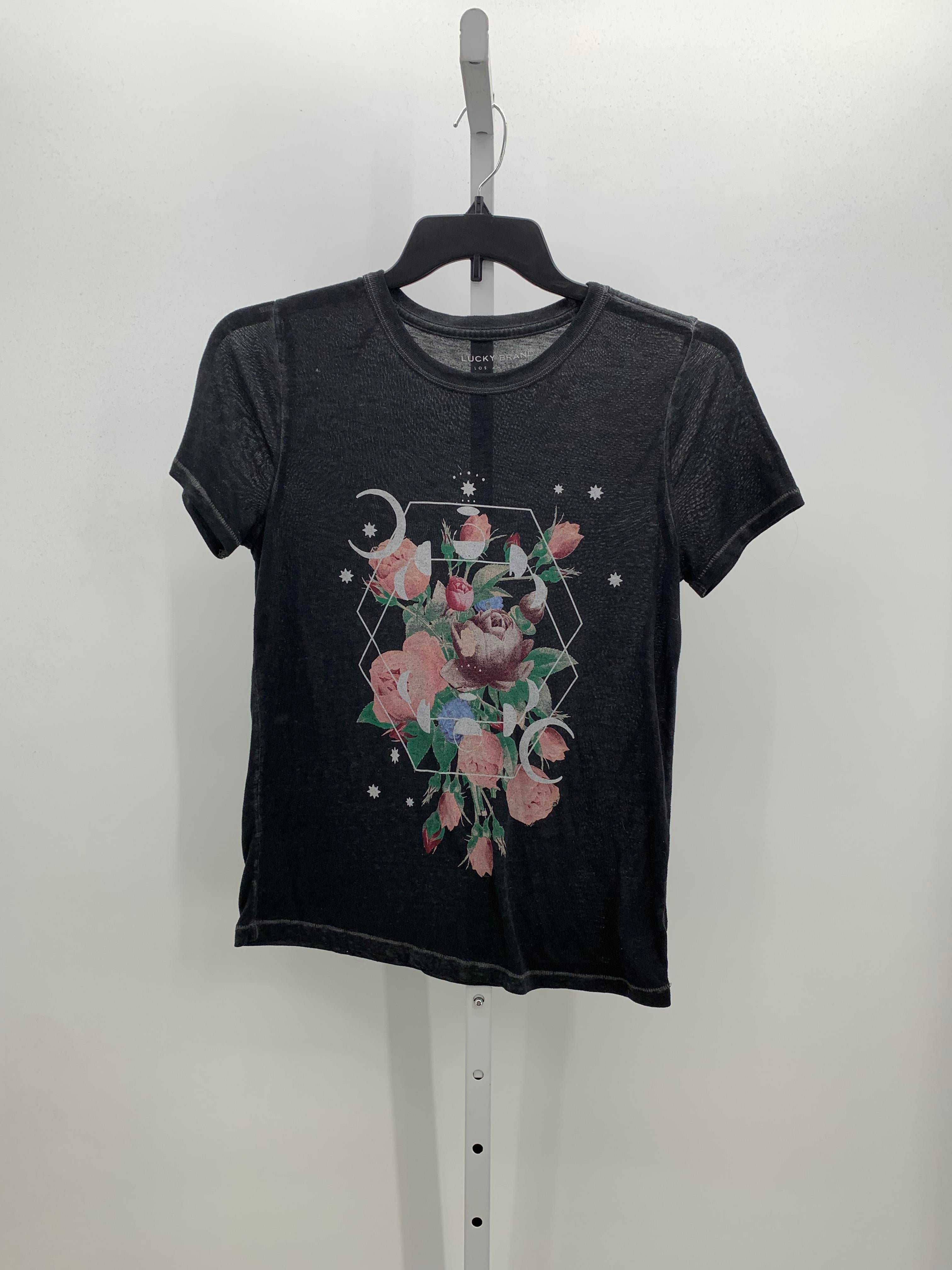 Lucky Brand Size Small Misses Short Sleeve Shirt