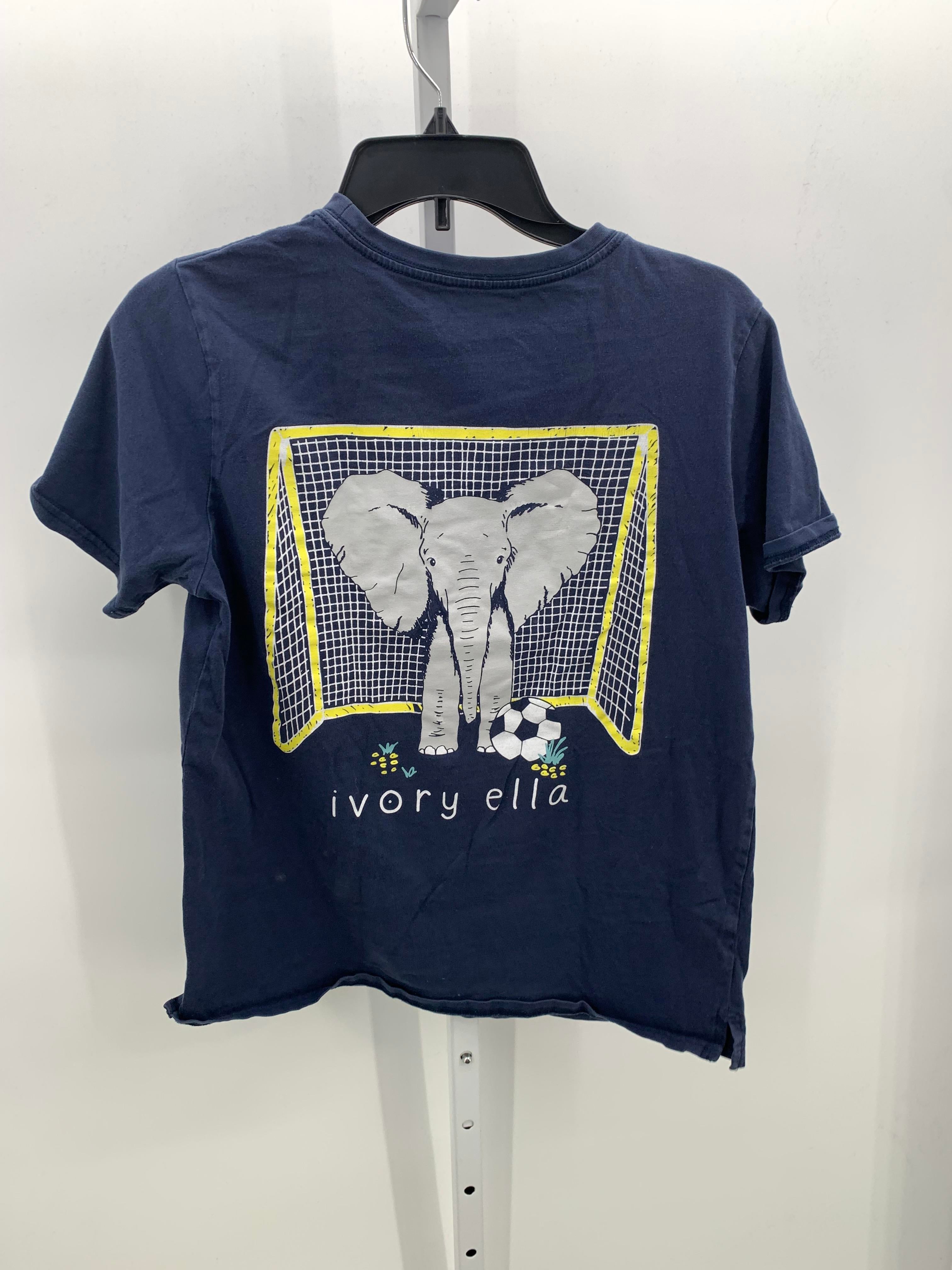 Ivory Ella Size Medium Juniors Short Sleeve Shirt