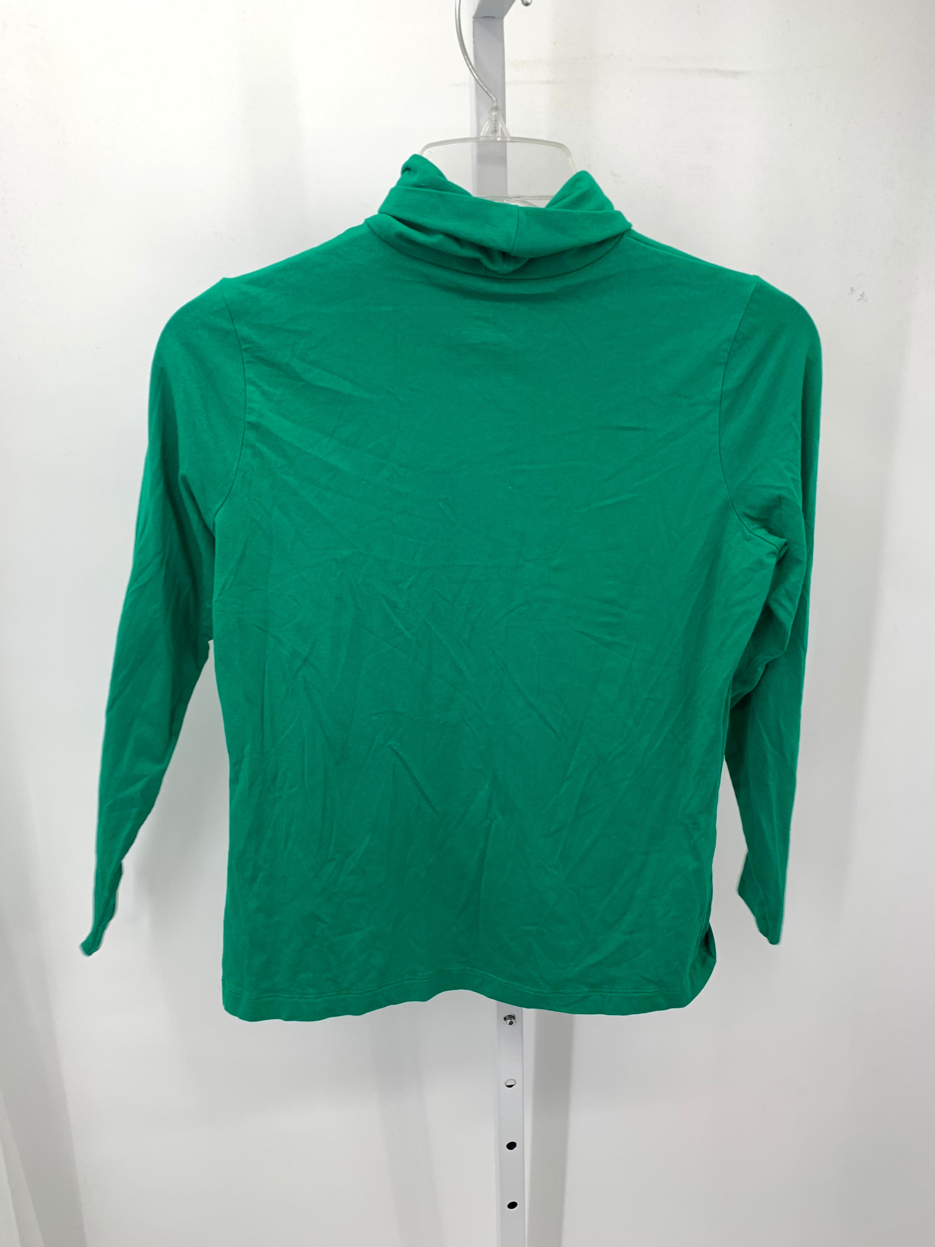 Lands End Size Medium Petite Petite Long Sleeve Shirt