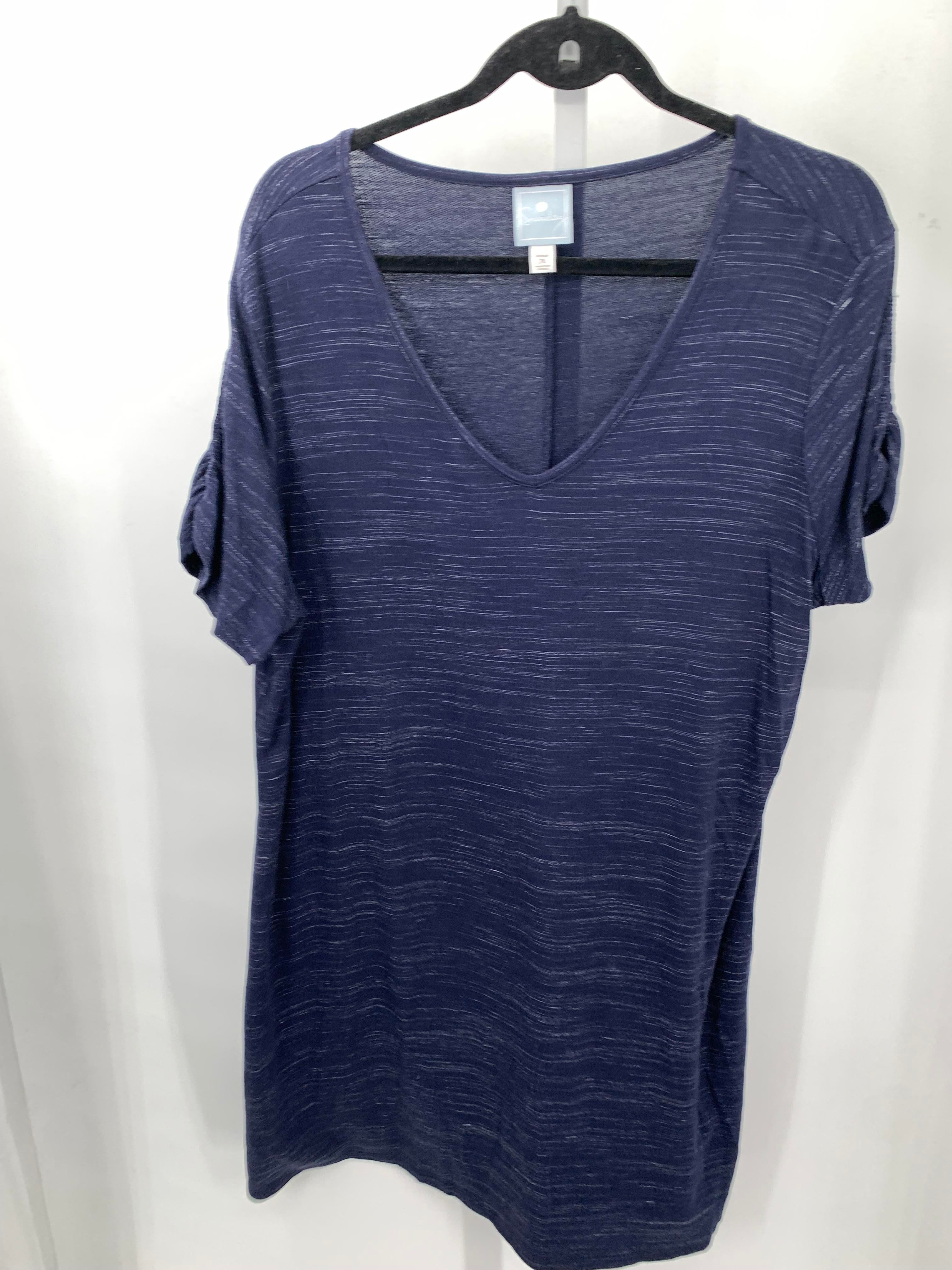 db Size 2X Womens Short Sleeve Dress
