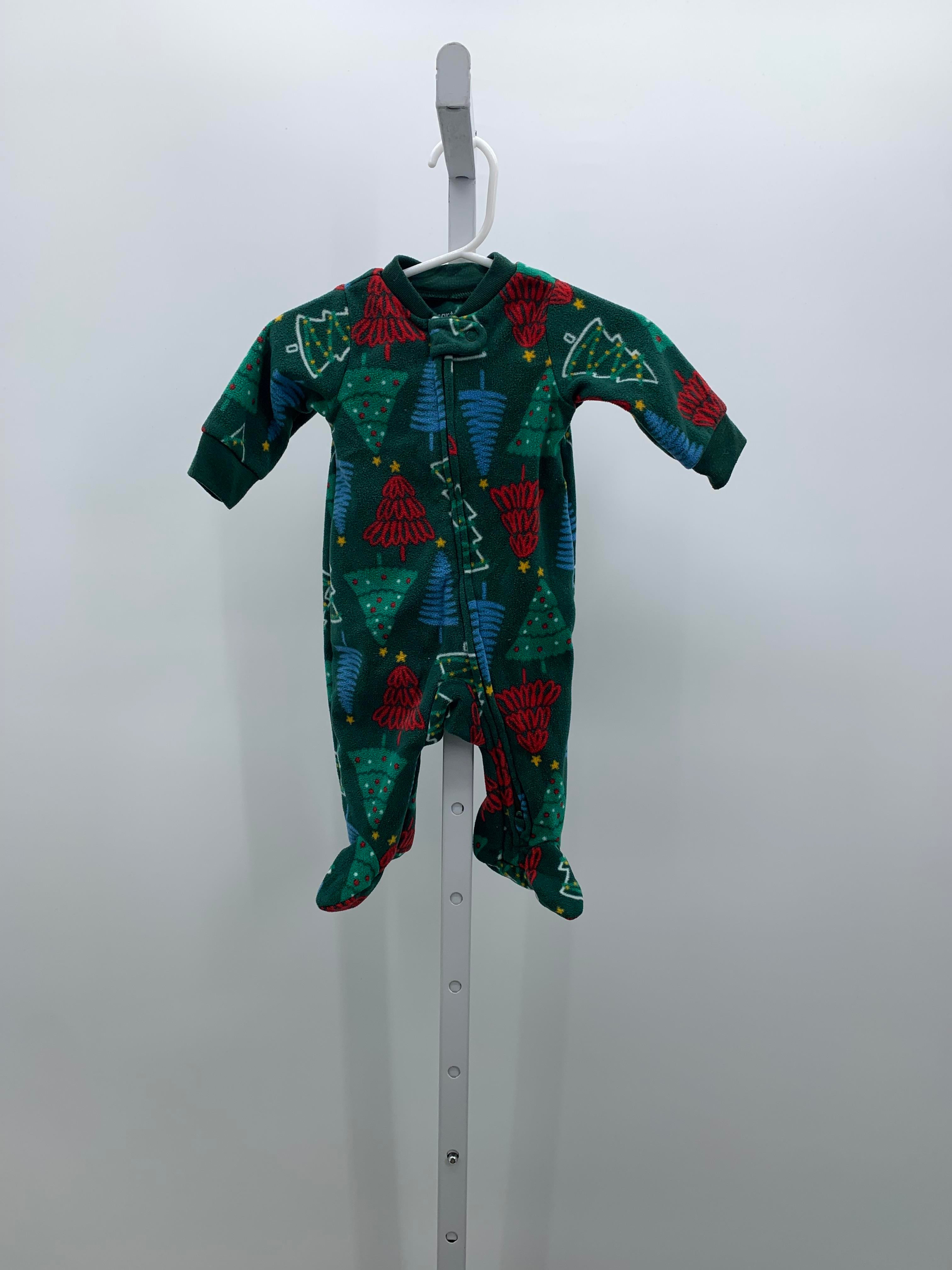 FLEECE ROMPER XMAS TREES