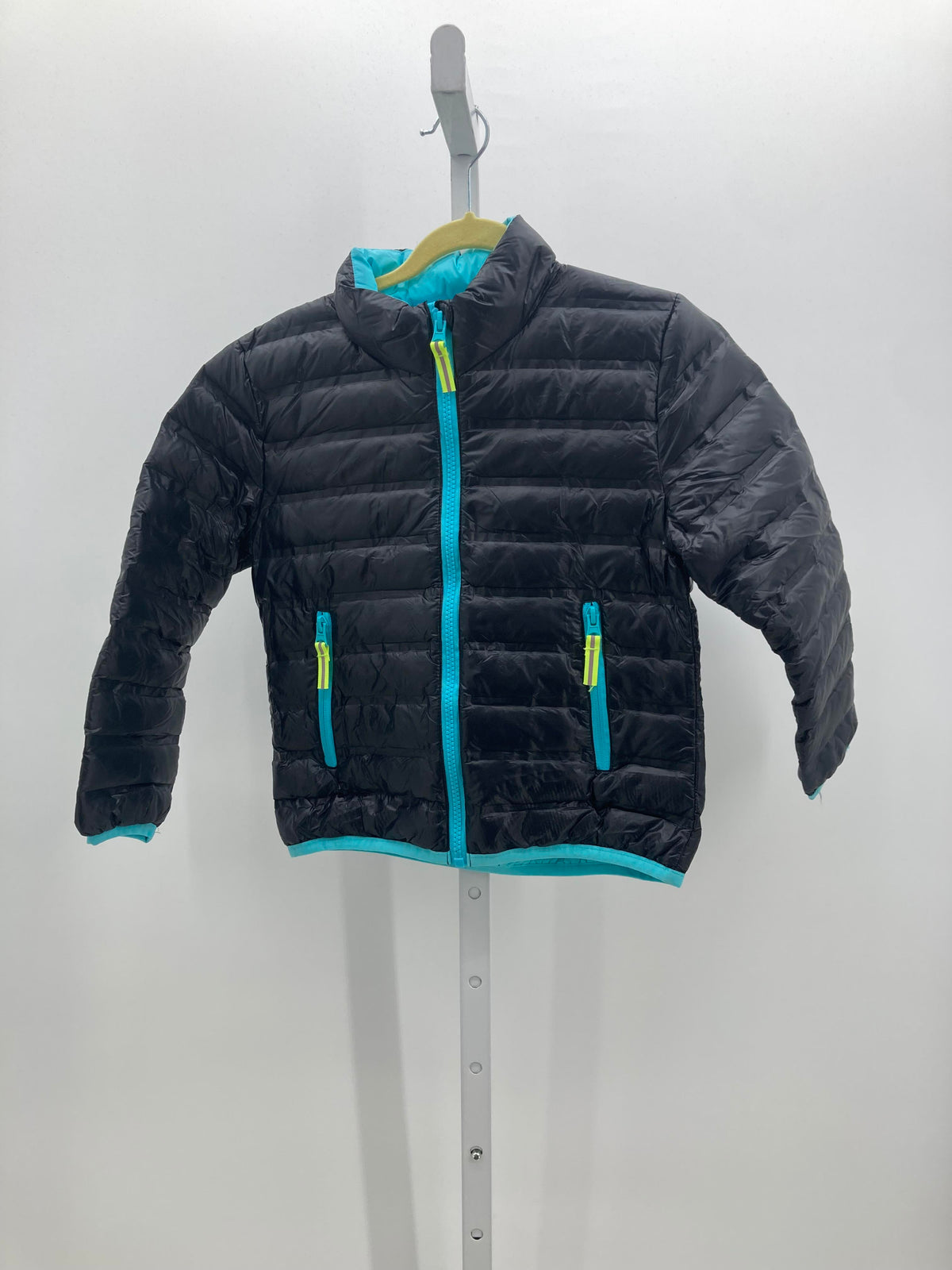 BLUE ZIP UP PUFF