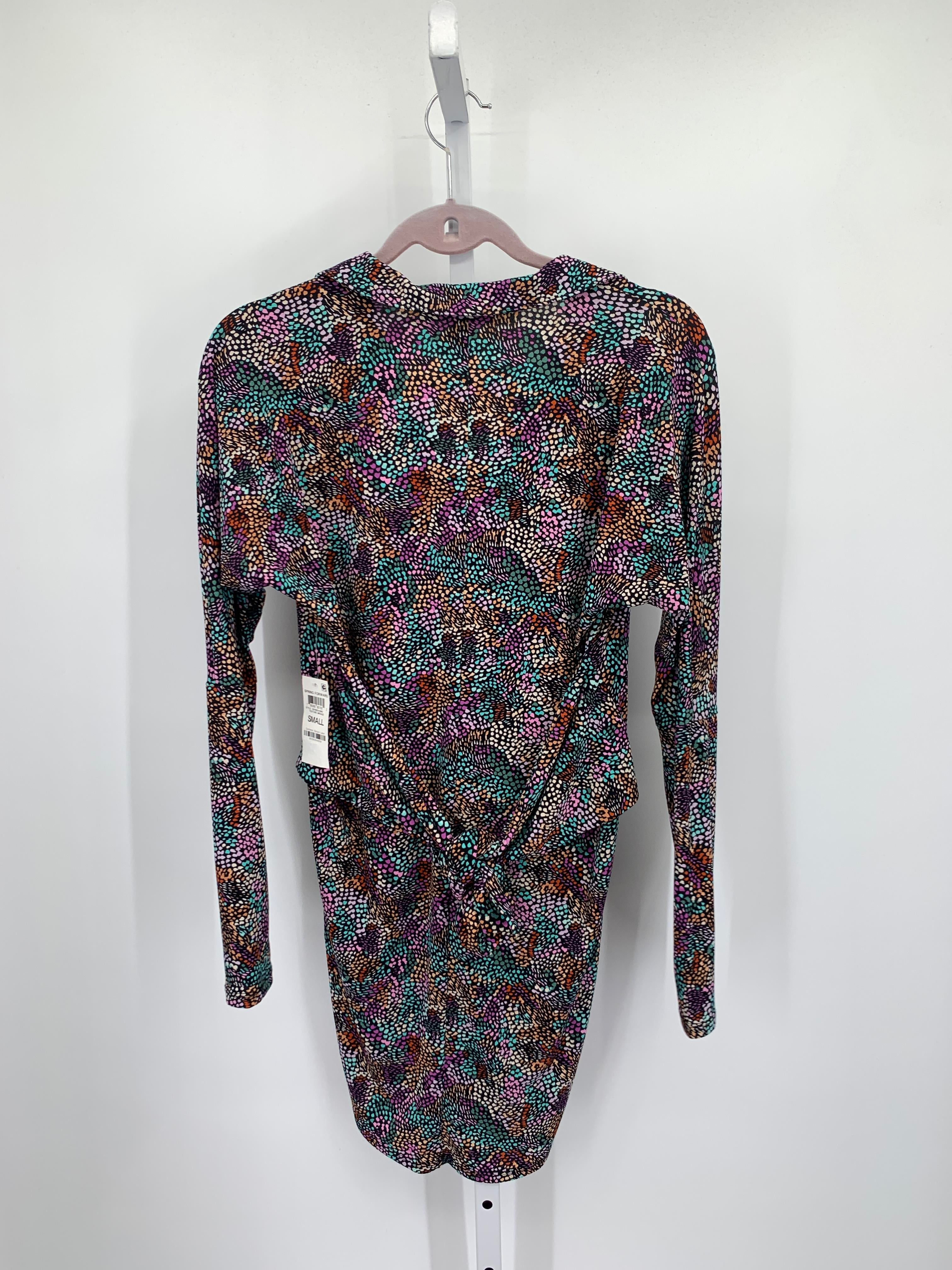 Bar III Size Small Juniors Long Sleeve Dress