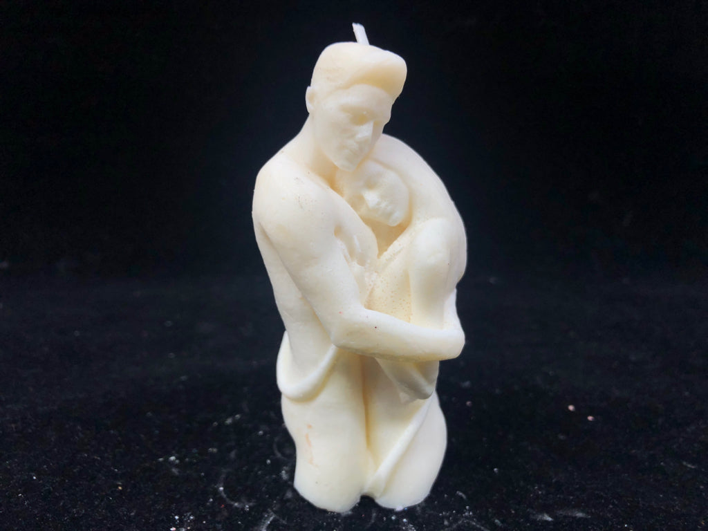 HANDMADE SOY WAX MAN AND WOMAN CANDLE.