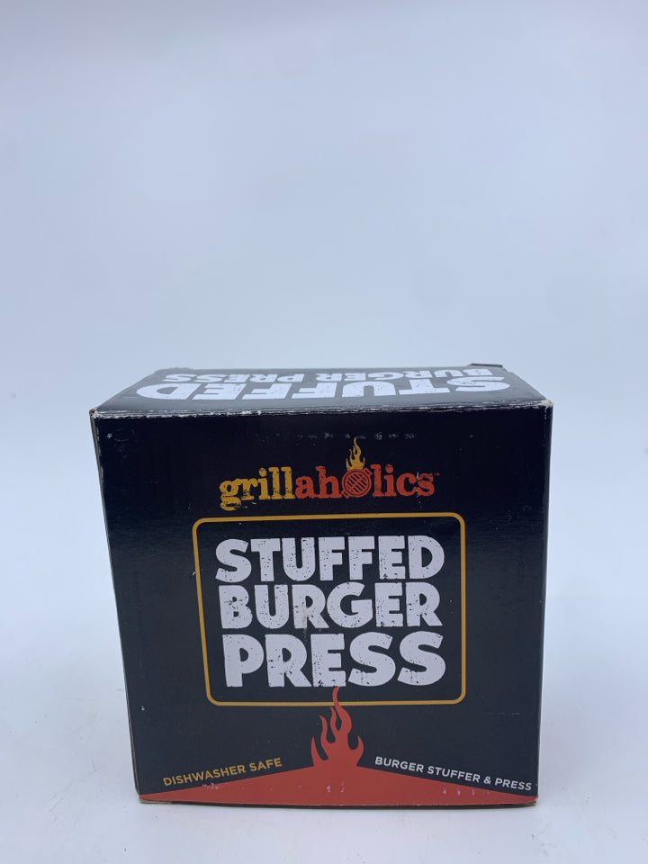 NIB STUFFED BURGER PRESS.