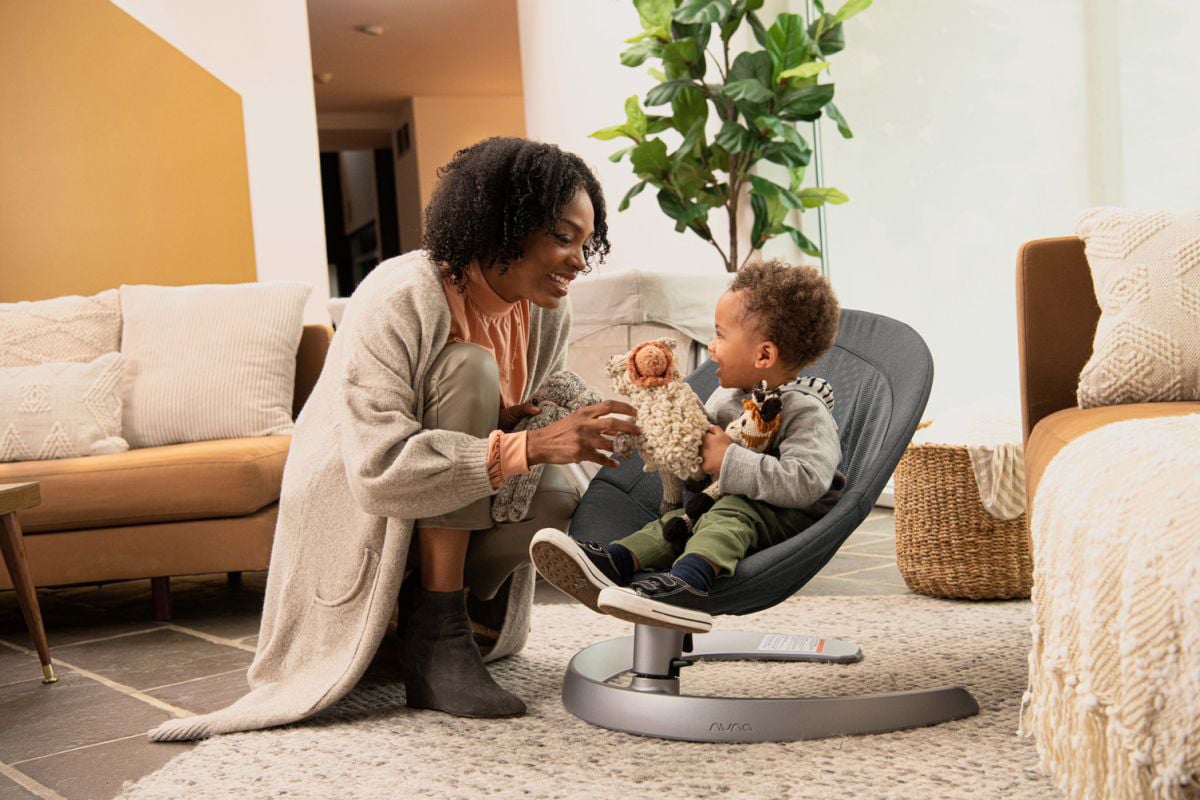 LEAF Grow Granite - Infant & Youth Seat and Swing by NUNA