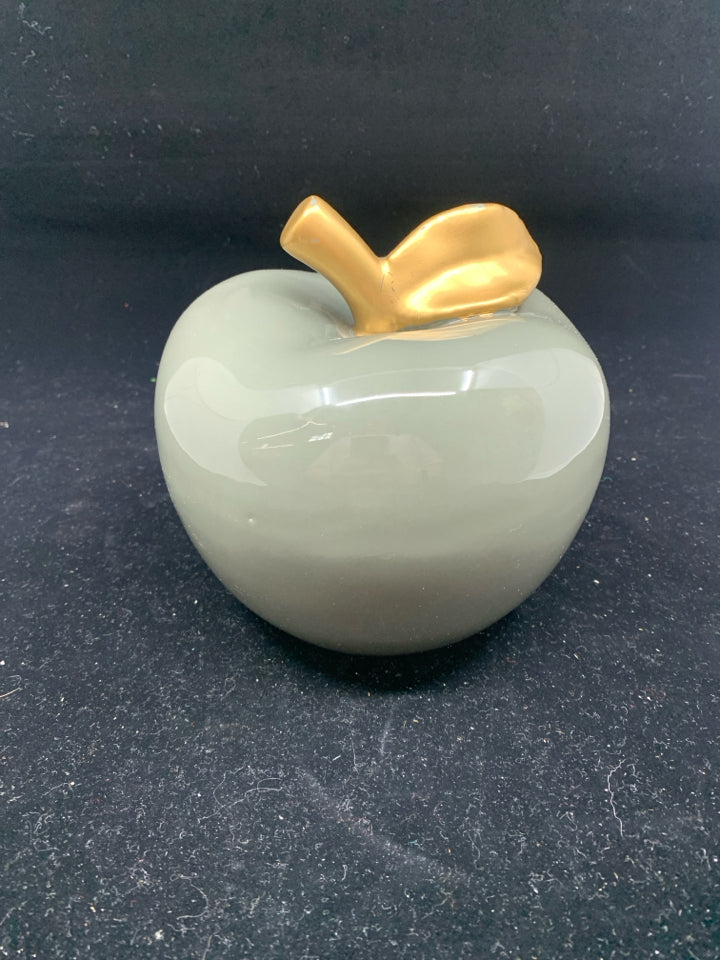 GREY CERAMIC APPLE.