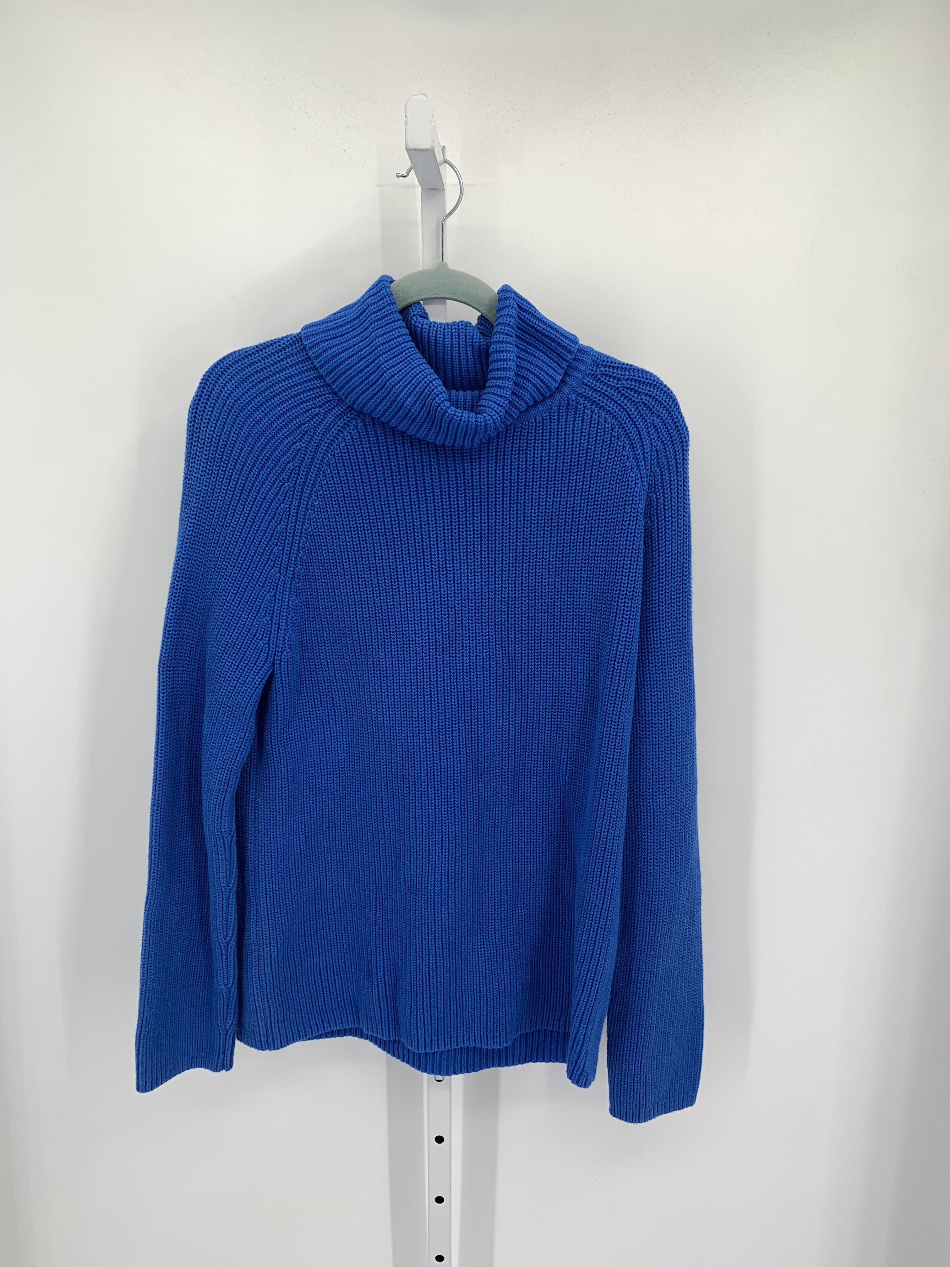 Lands End Size Large Misses Long Slv Sweater