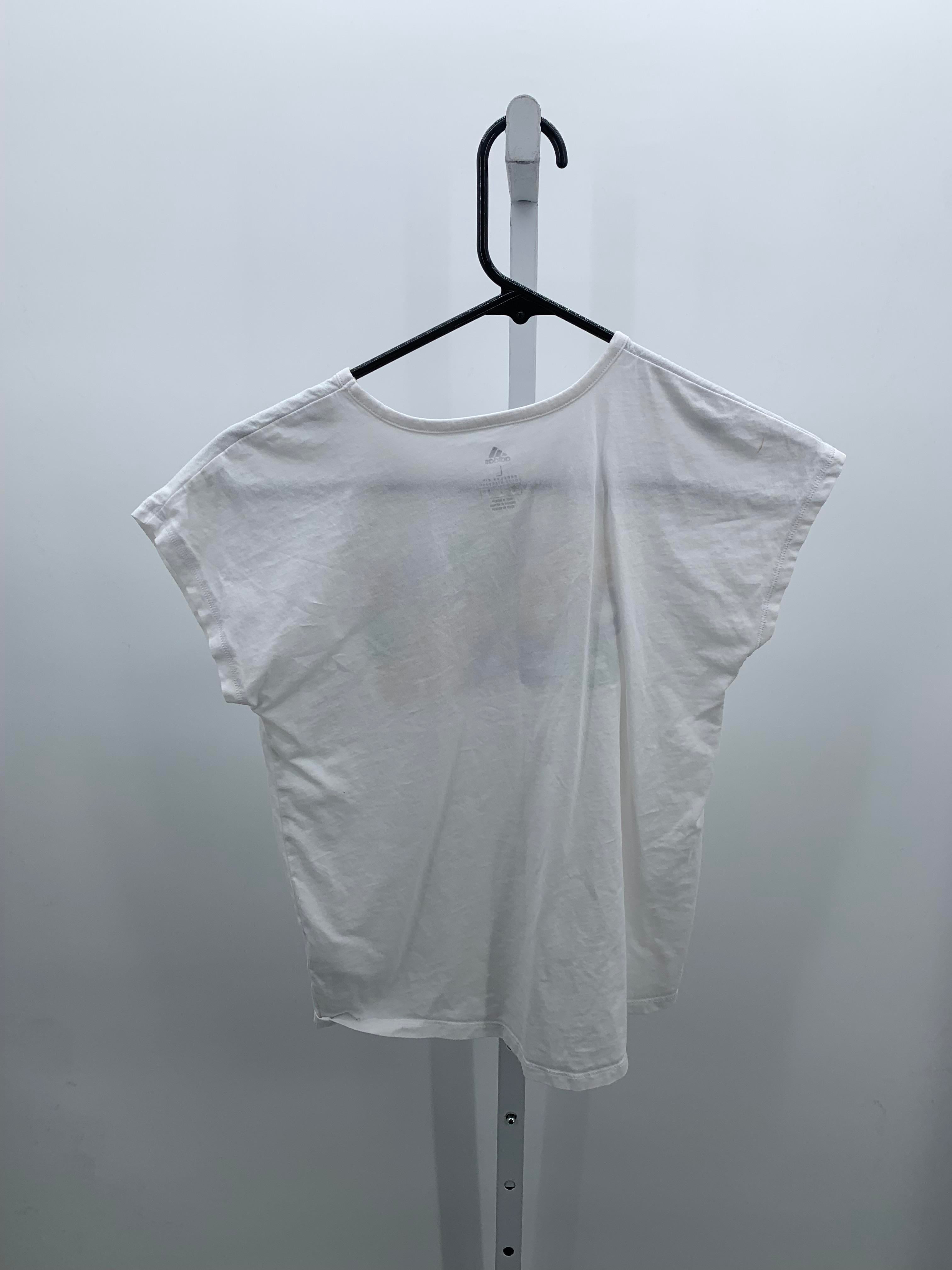 Adidas Size 14 Girls Short Sleeve Shirt