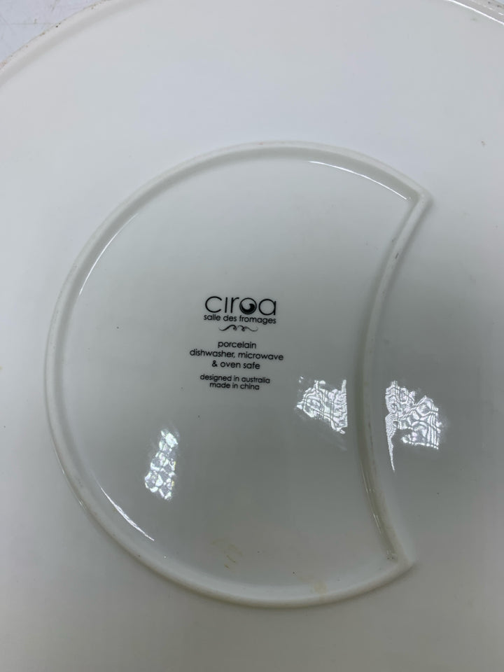 HEAVY FROMAGE FERMIER CIRCLE SERVING PIECE.