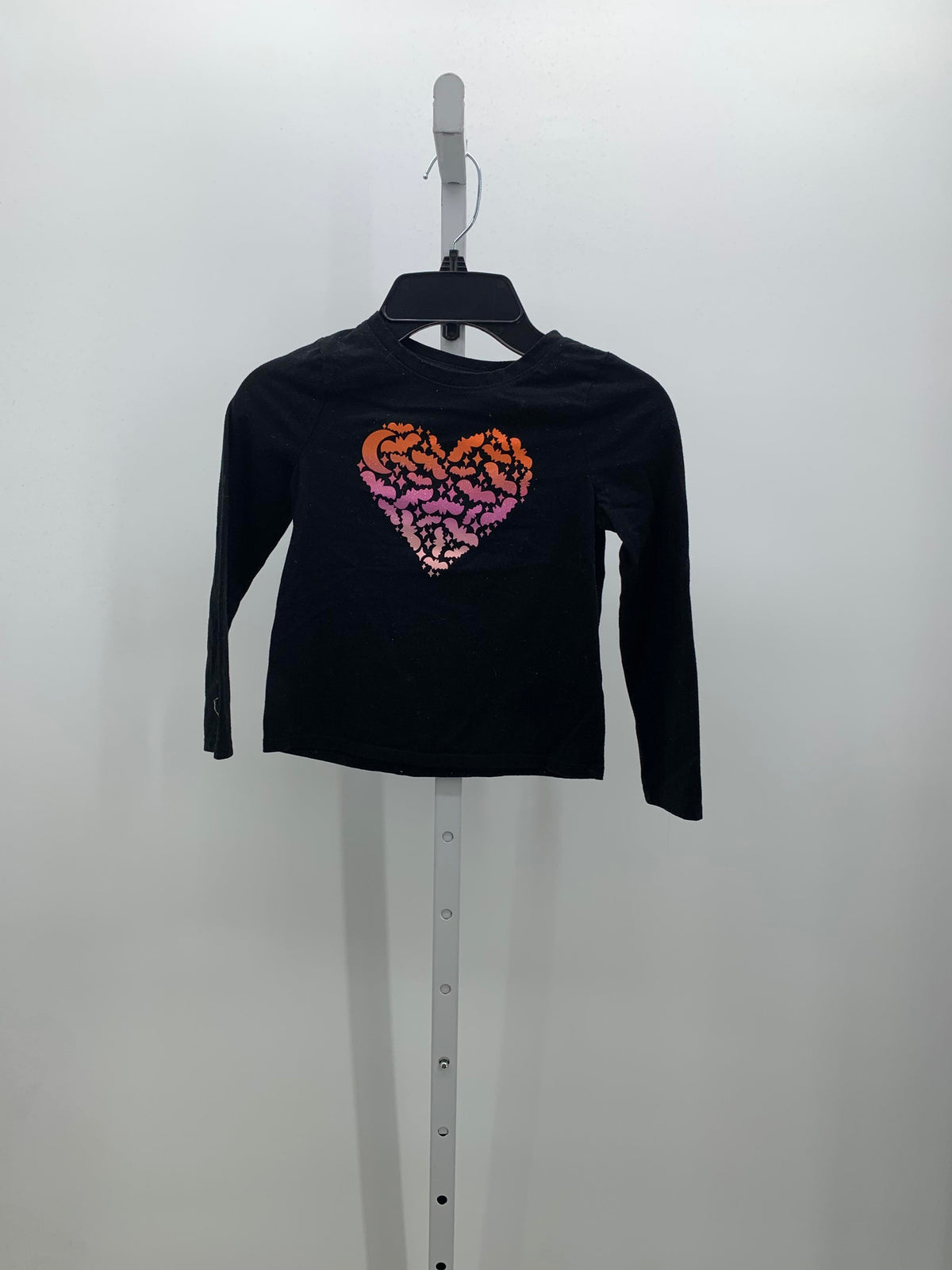 LONG SLV SHIRT GLITTER BAT HEART