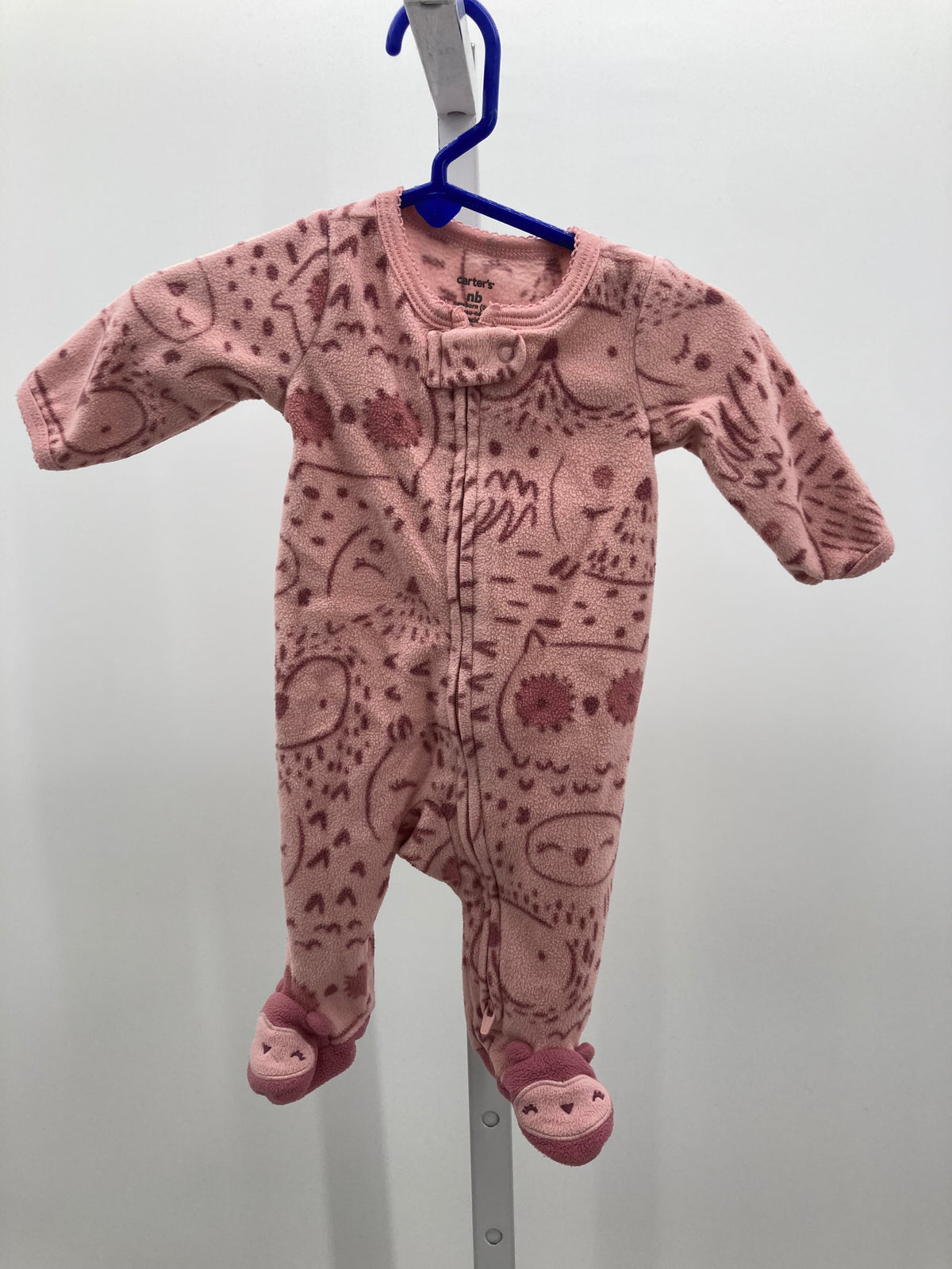 Carters Size Newborn Girls Long Slv. Romper
