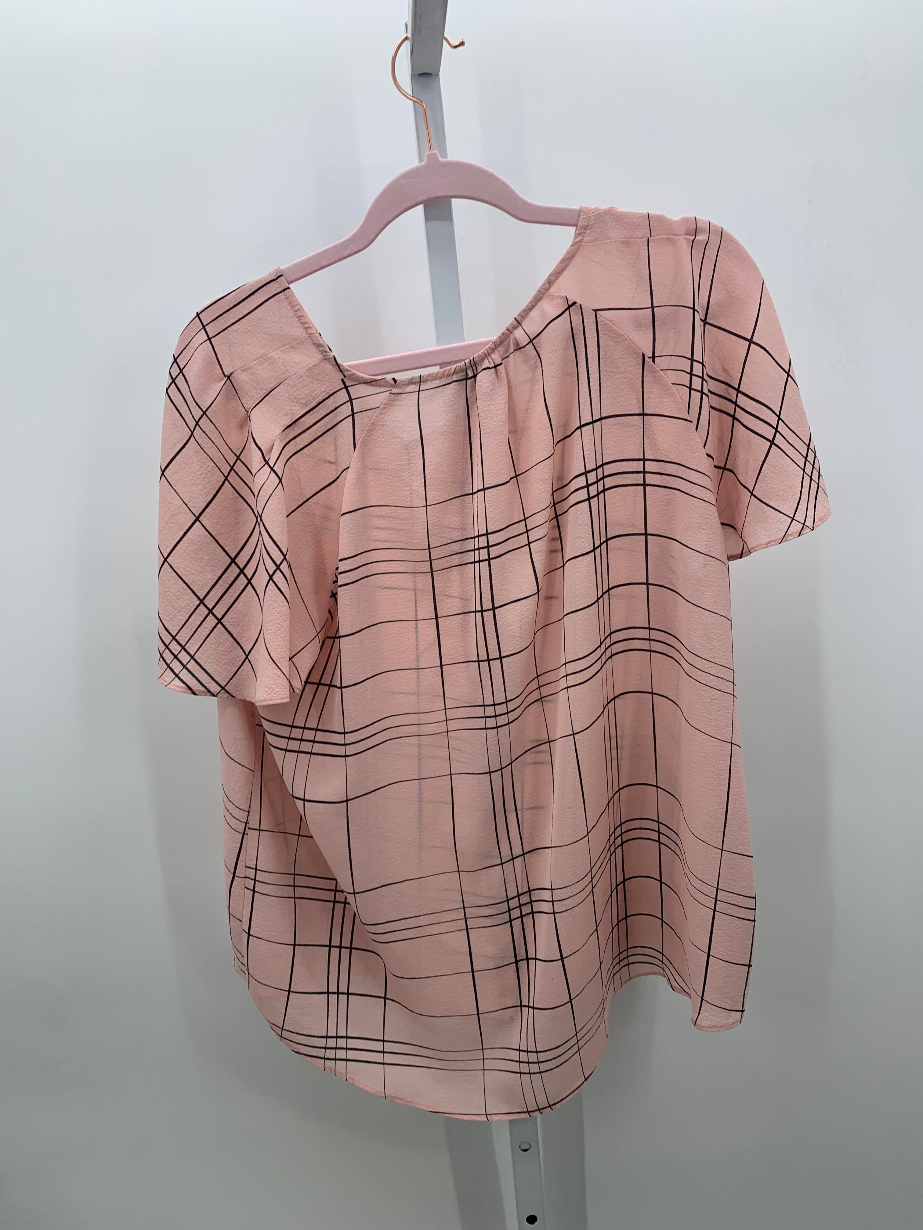 Elle Size Extra Large Misses Short Sleeve Shirt
