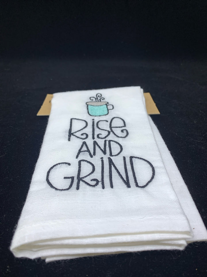 NIP RISE AND GRIND TEA TOWEL