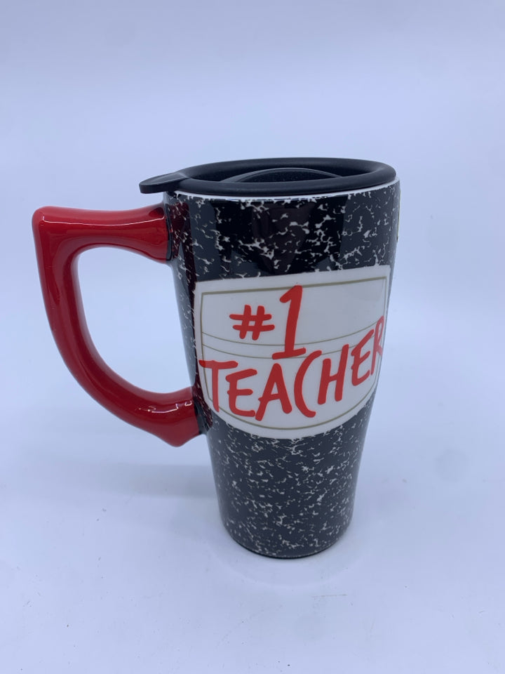 NEW #1 TEACHER TRAVEL MUG.