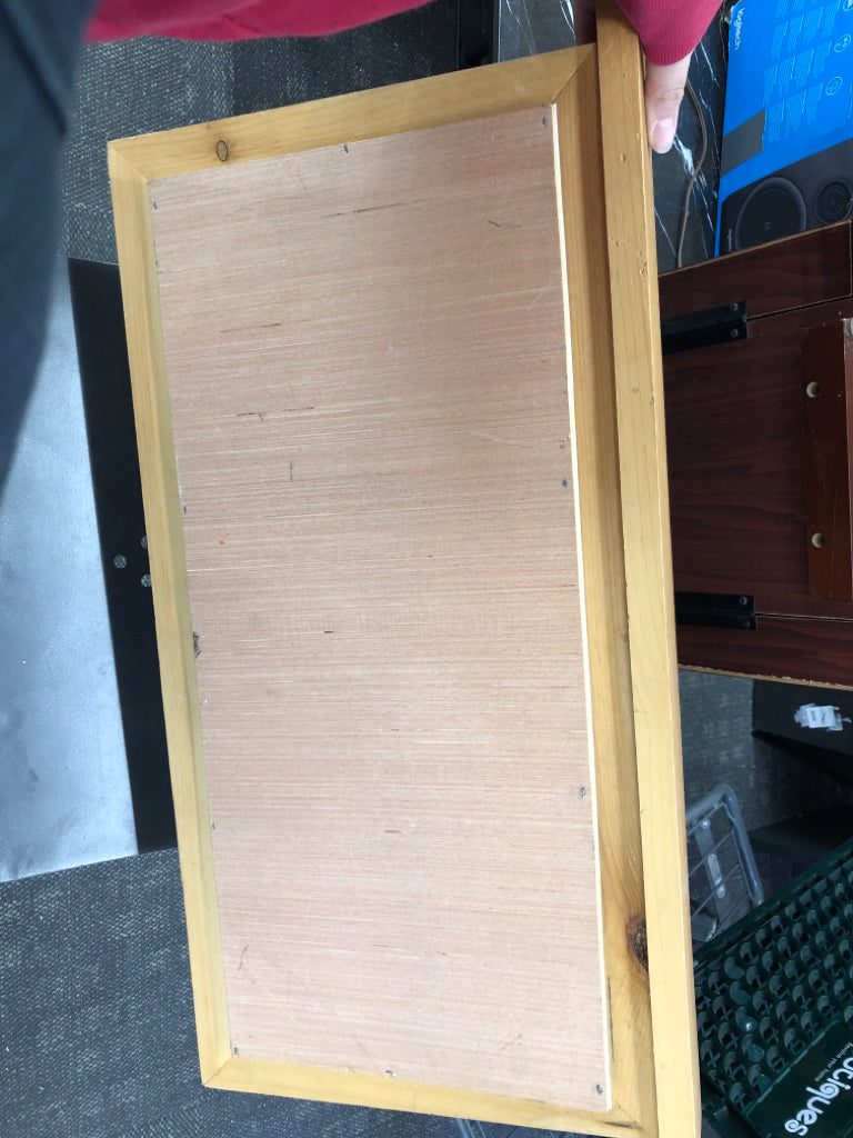 HORSES AT BARN FRAMED PRINT WITH 4 HOOKS.