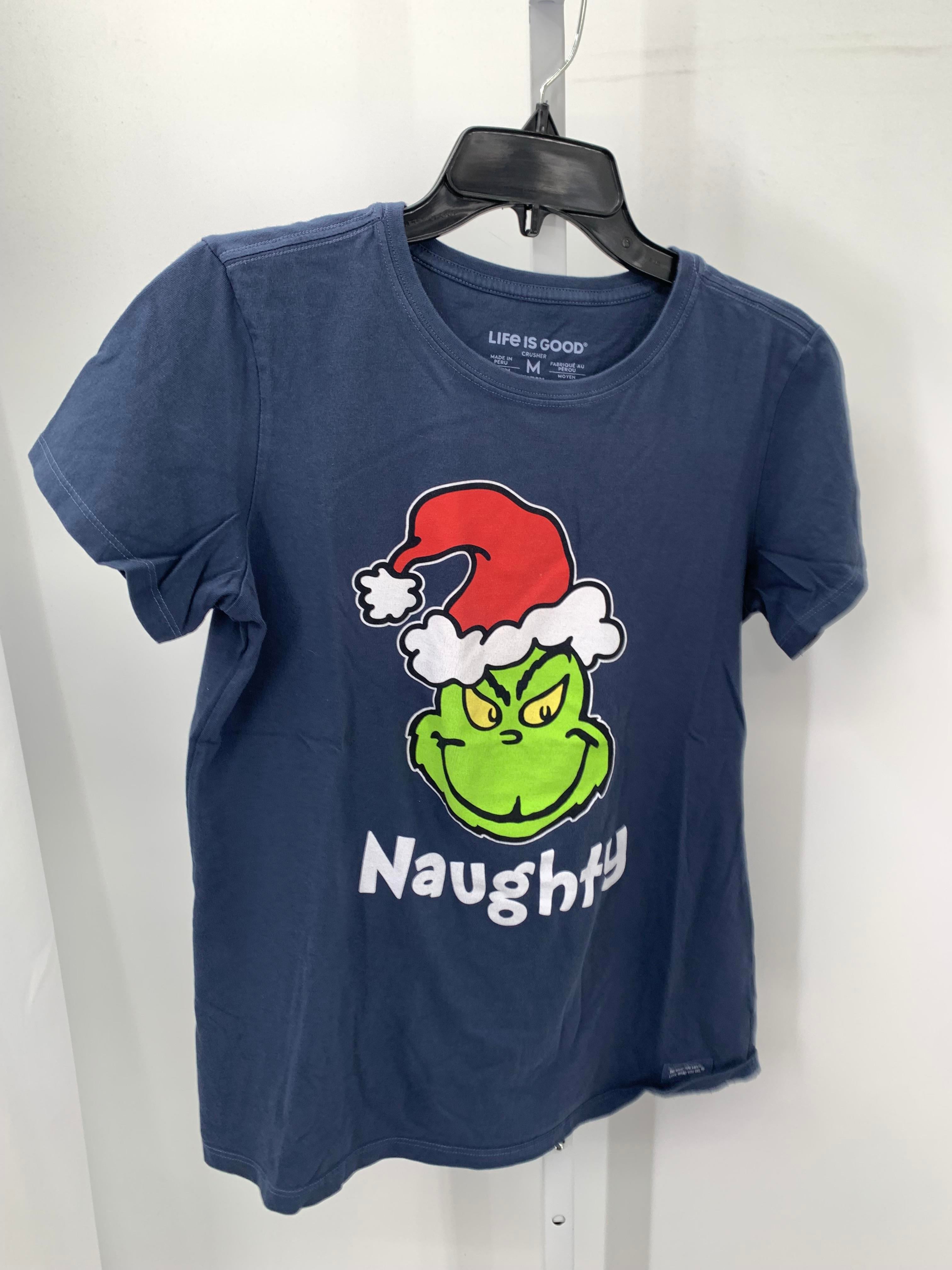 SHORT SLV SHIRT GRINCH NAUGHTY
