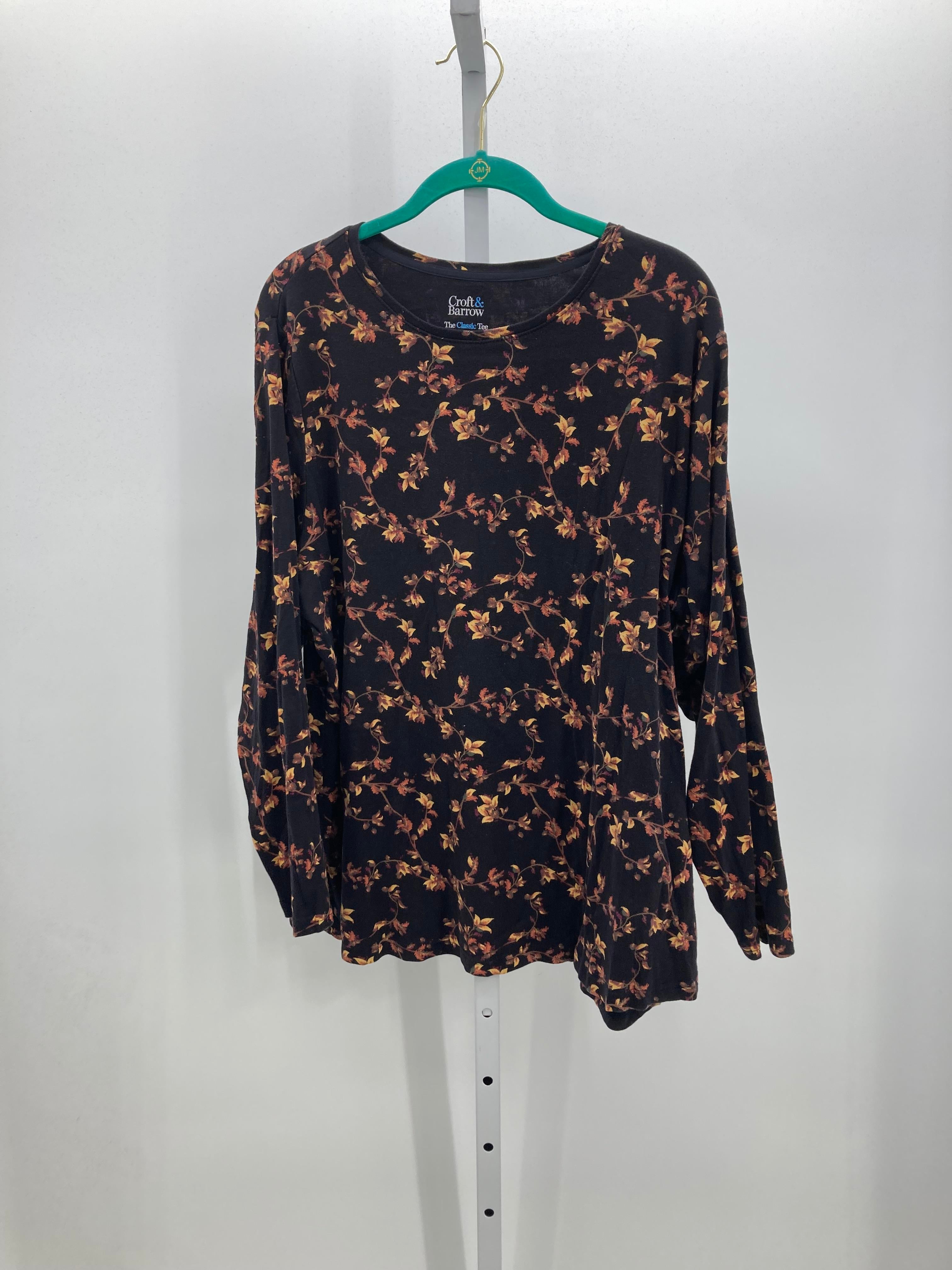 Croft & Barrow Size 2X Womens Long Sleeve Shirt